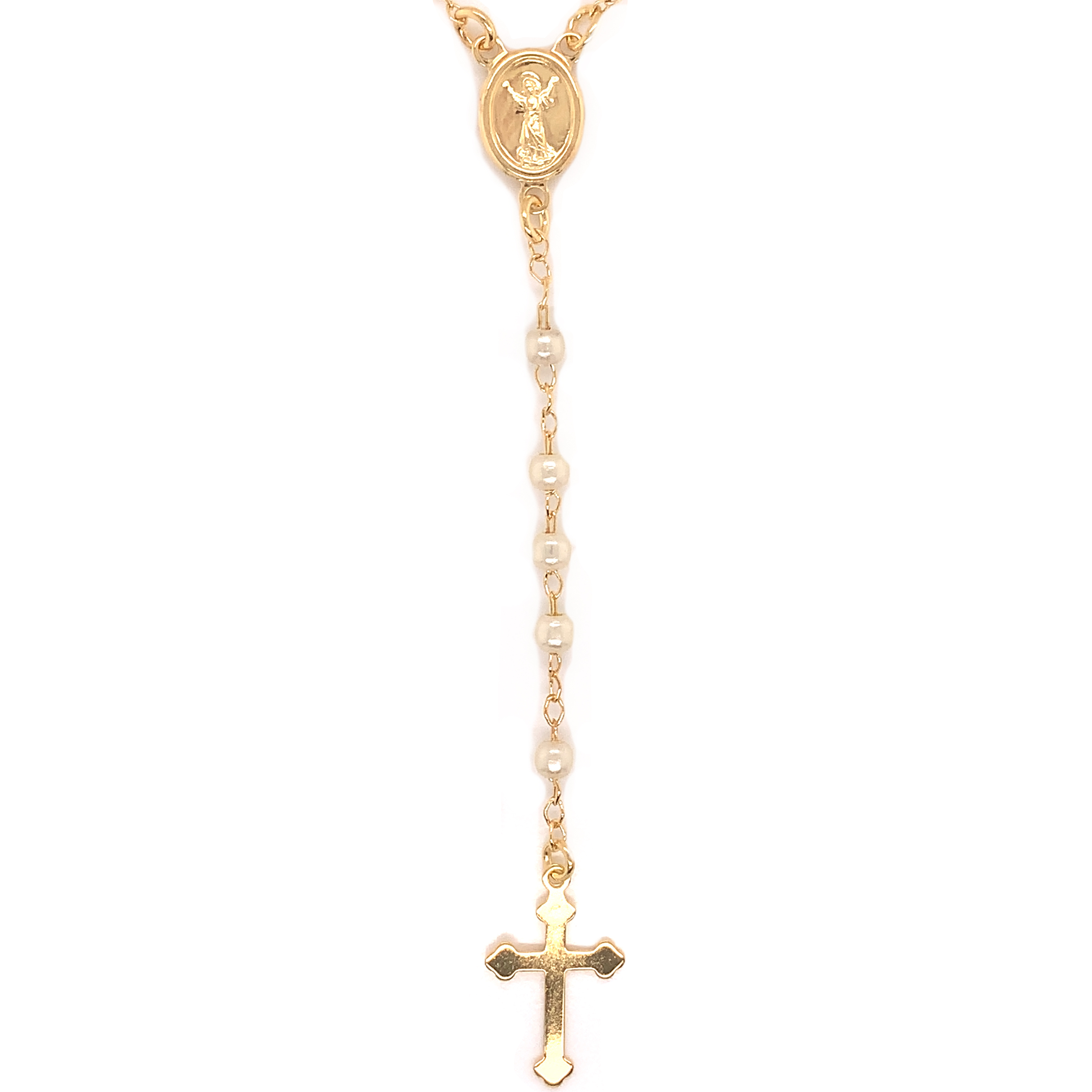 Divine Child Pearl Rosary - Gold Filled