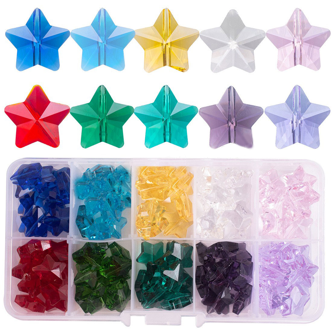 Multi Color Star Crystal Bead Kit