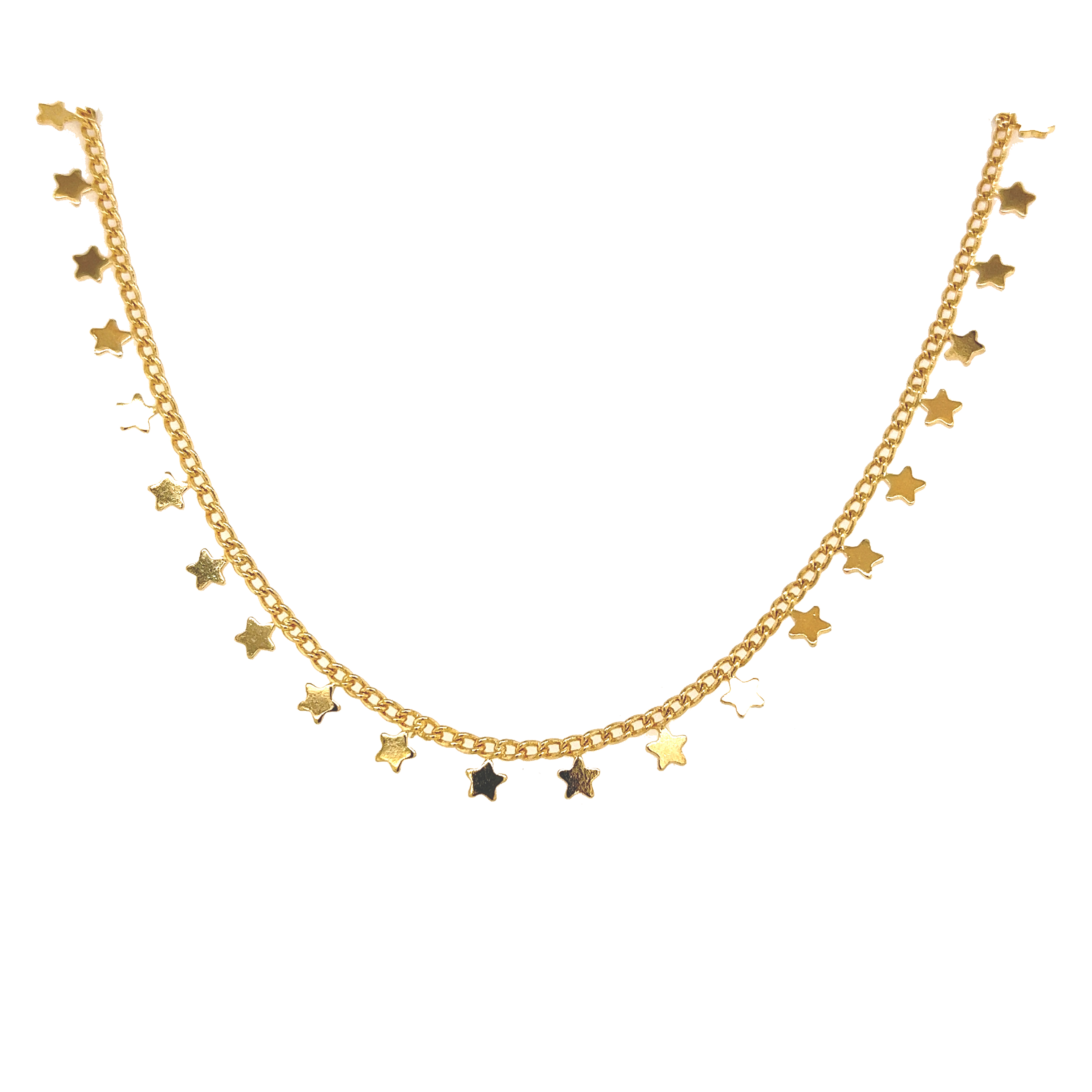 16" Gold Fillled Star Necklace with 2" Extension