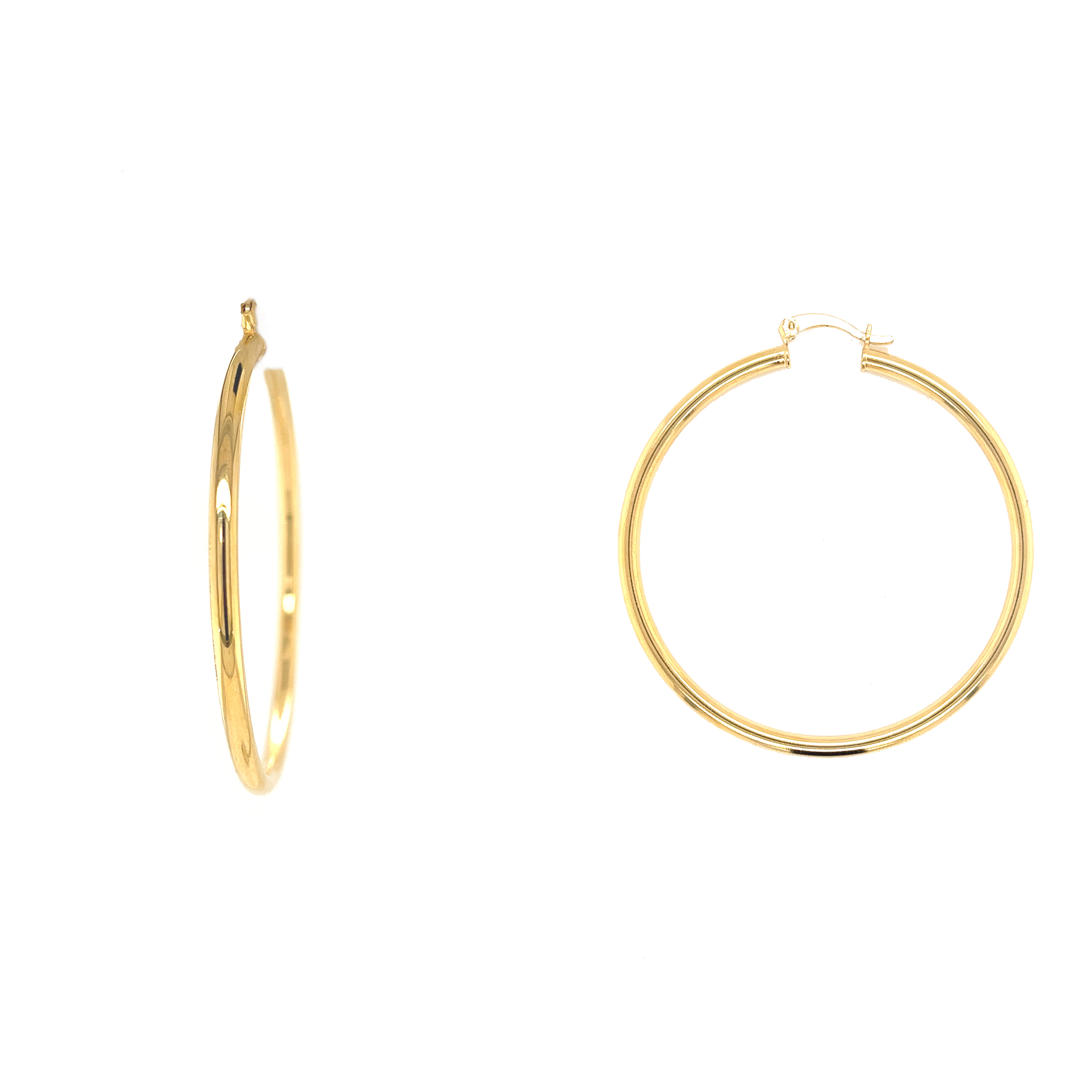 3mm x 50mm Gold Filled Hoops