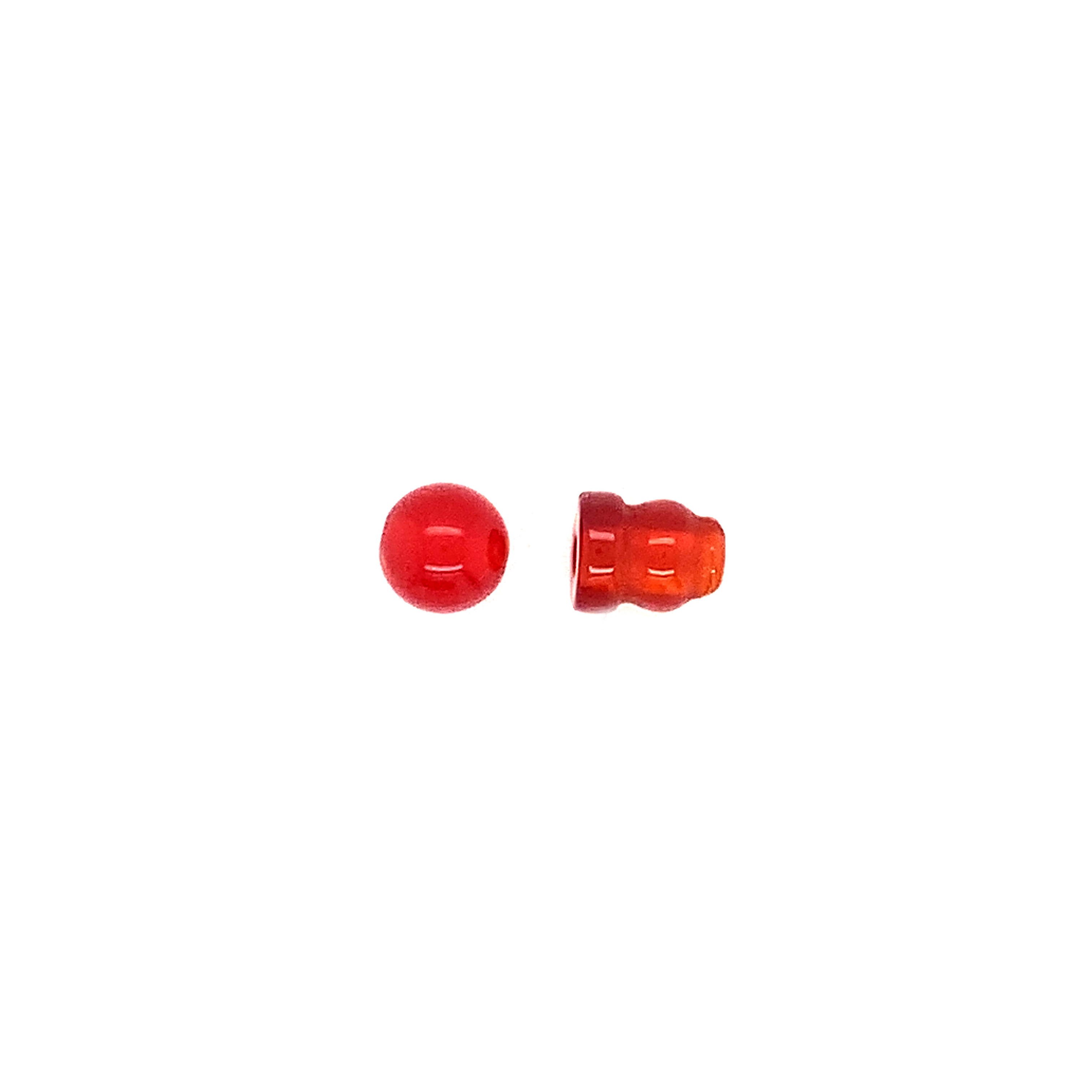 6mm Red Carnelian Guru Beads