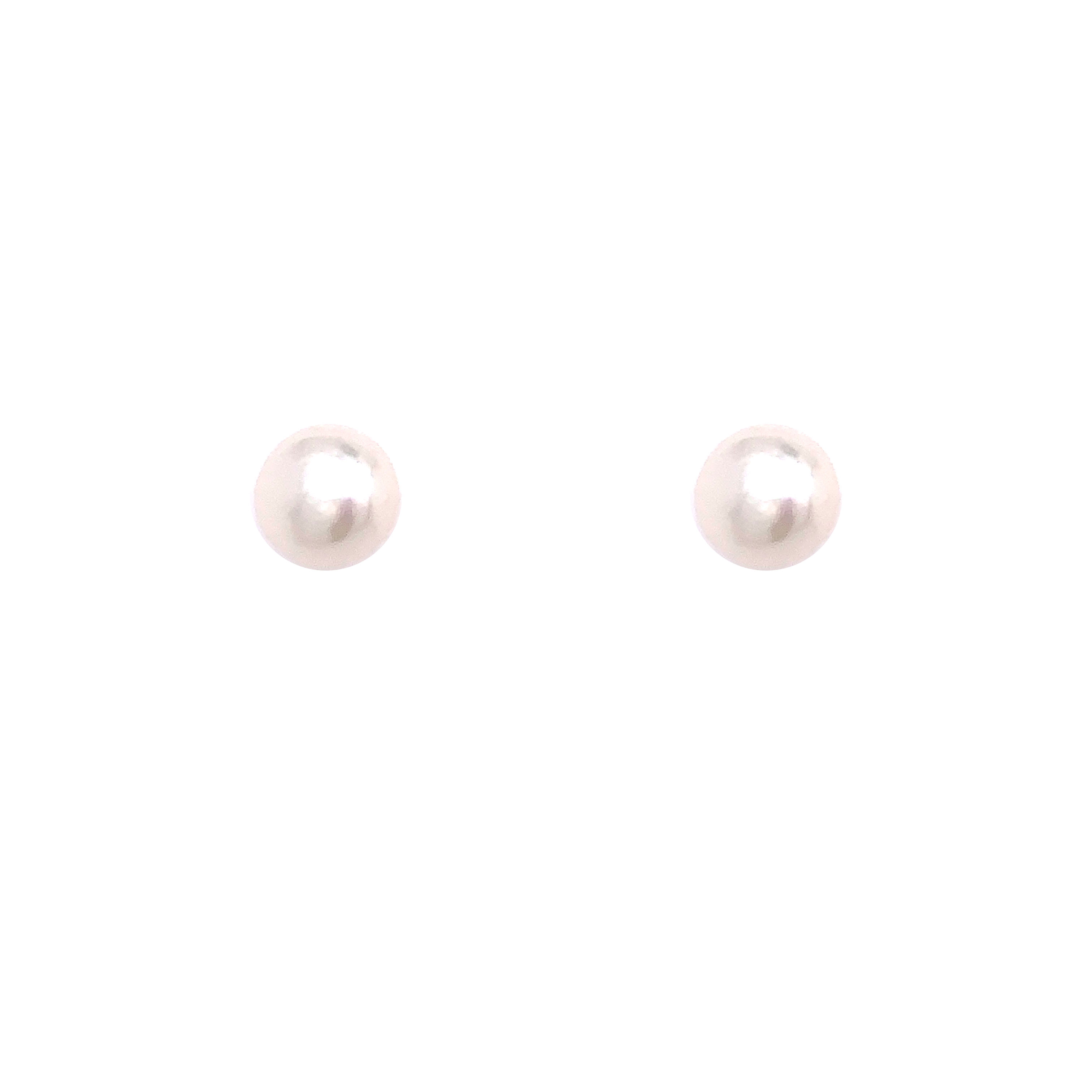 9mm Pearl Studs - Sterling Silver