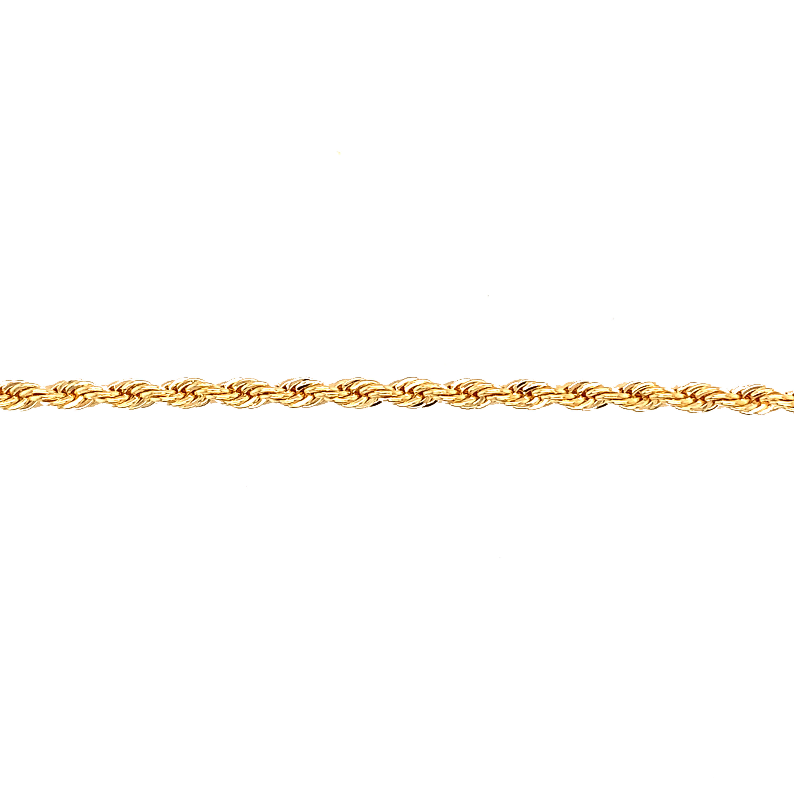 3mm Rope Bracelet - Gold Filled - 6.5"