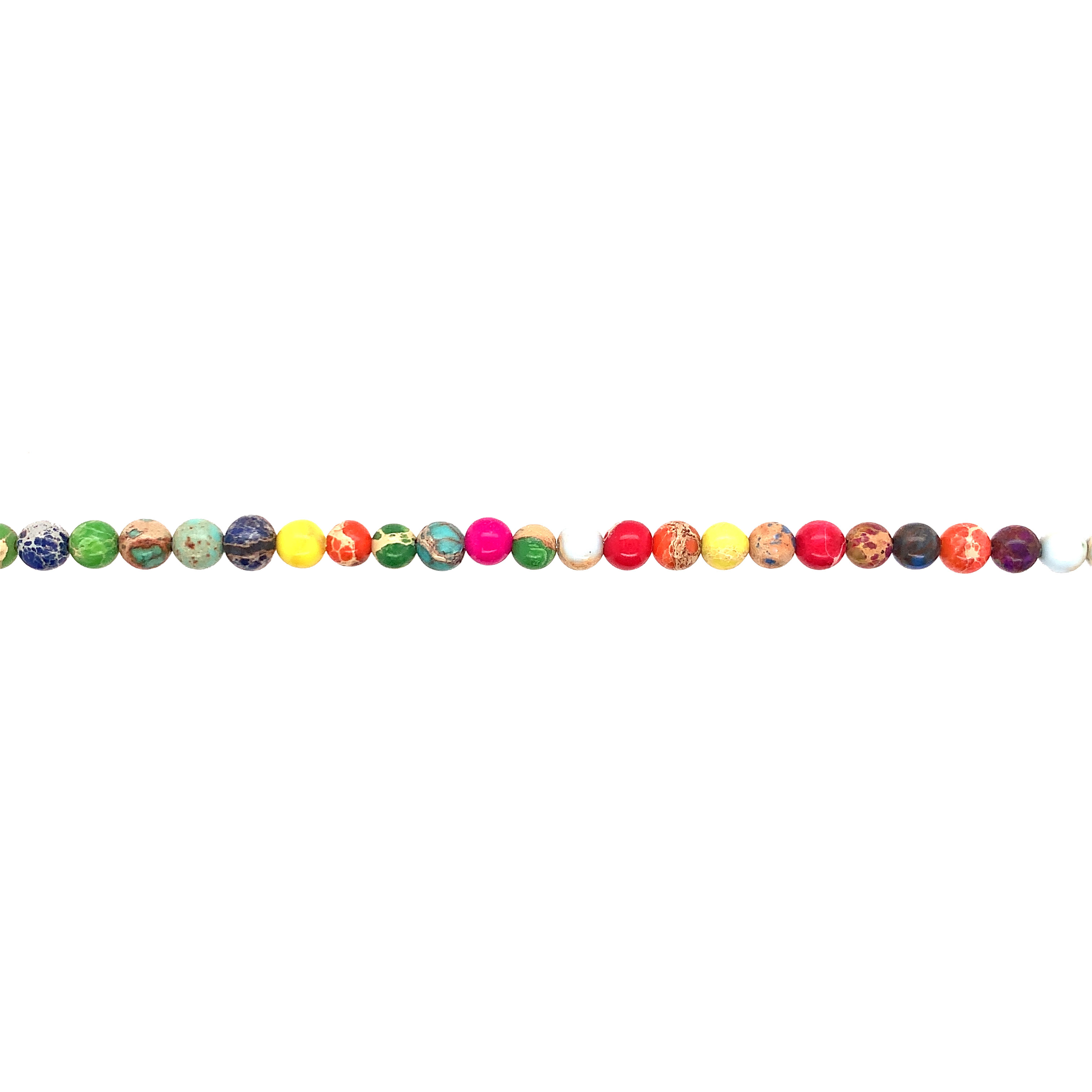 4mm Multicolor Jasper - Round