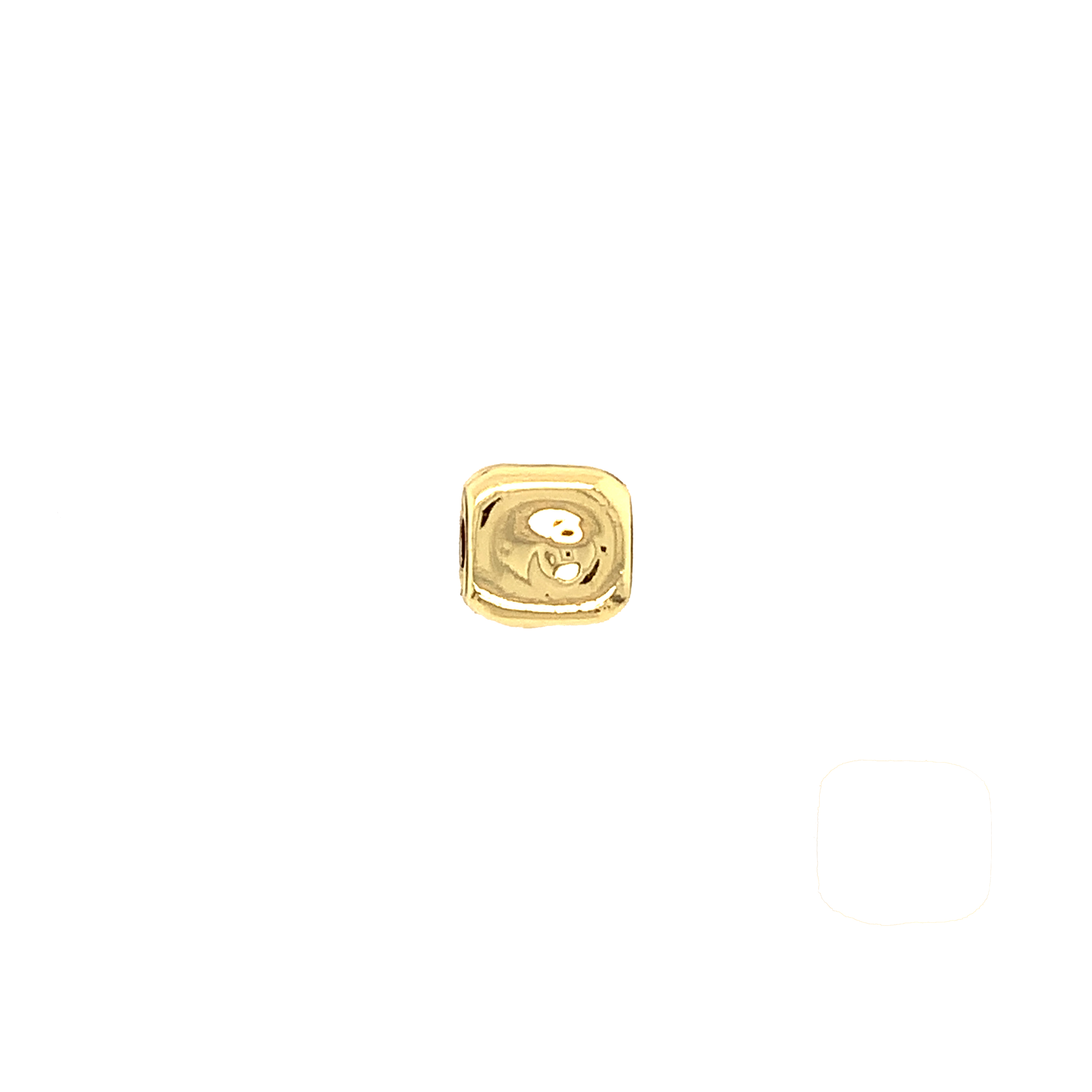 9x9.5x5mm Rectangle Spacer - Gold Plated