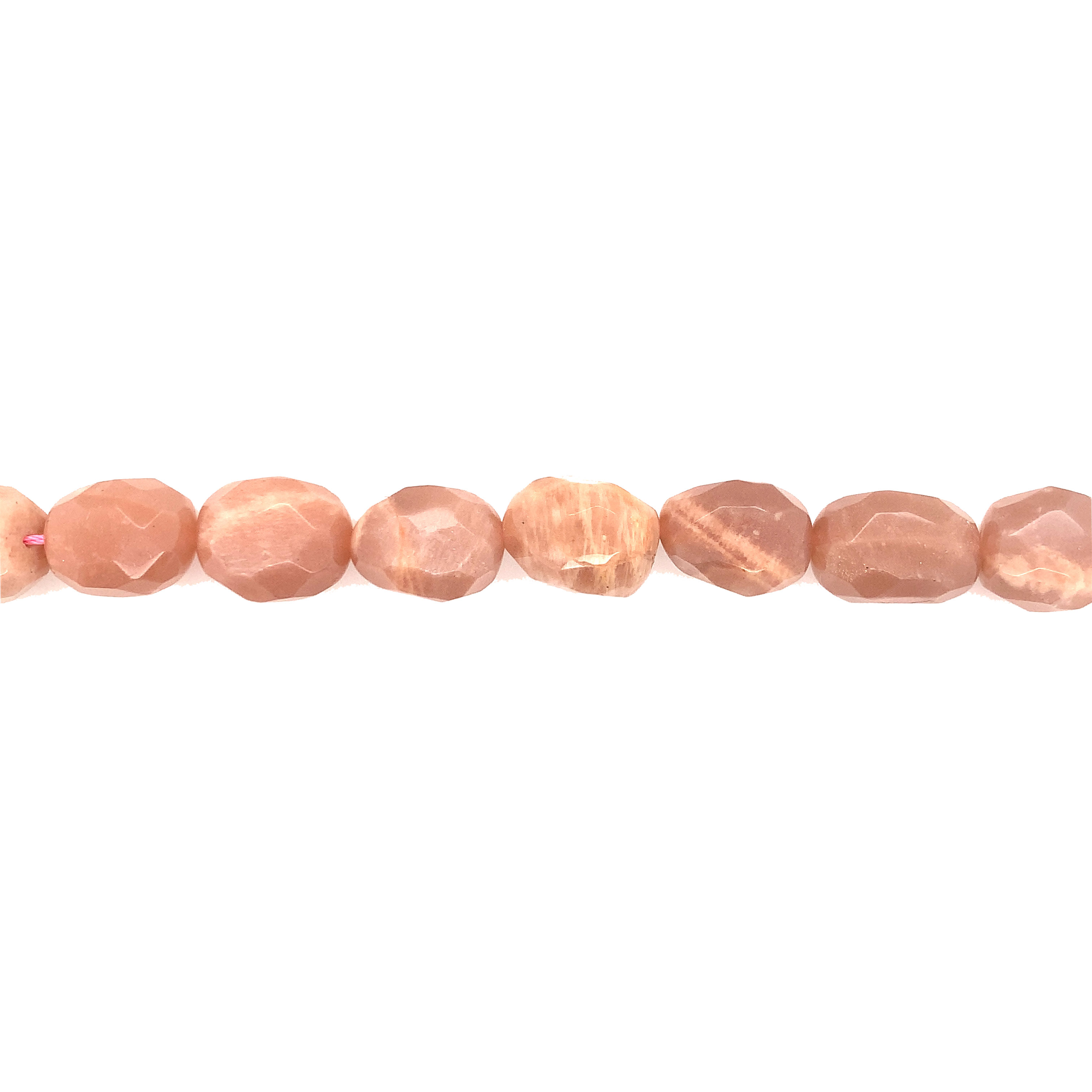 15x18mm Orange Moonstone Nuggets - Faceted