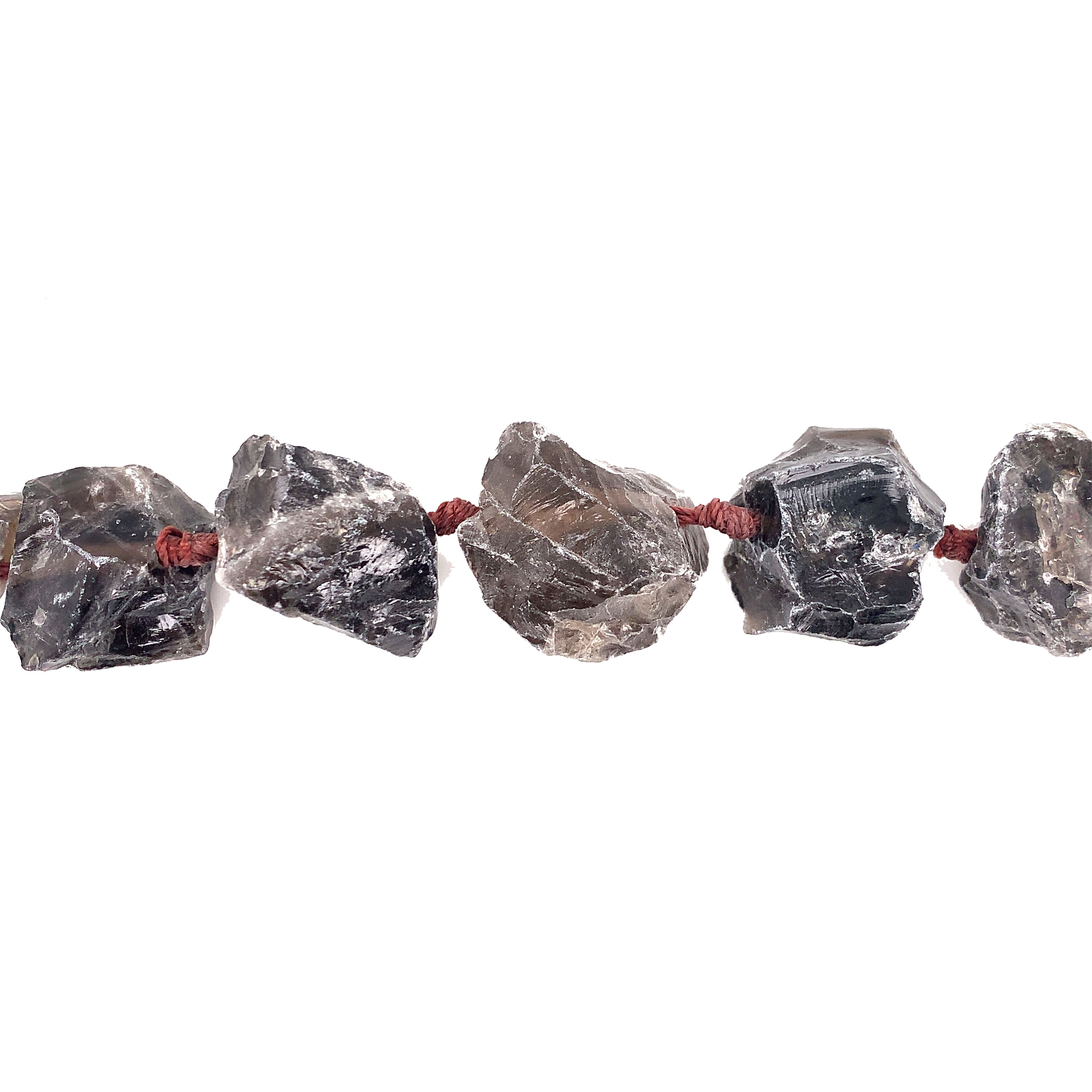 20-25mm Rough Smoky Quartz Nuggets - Faceted