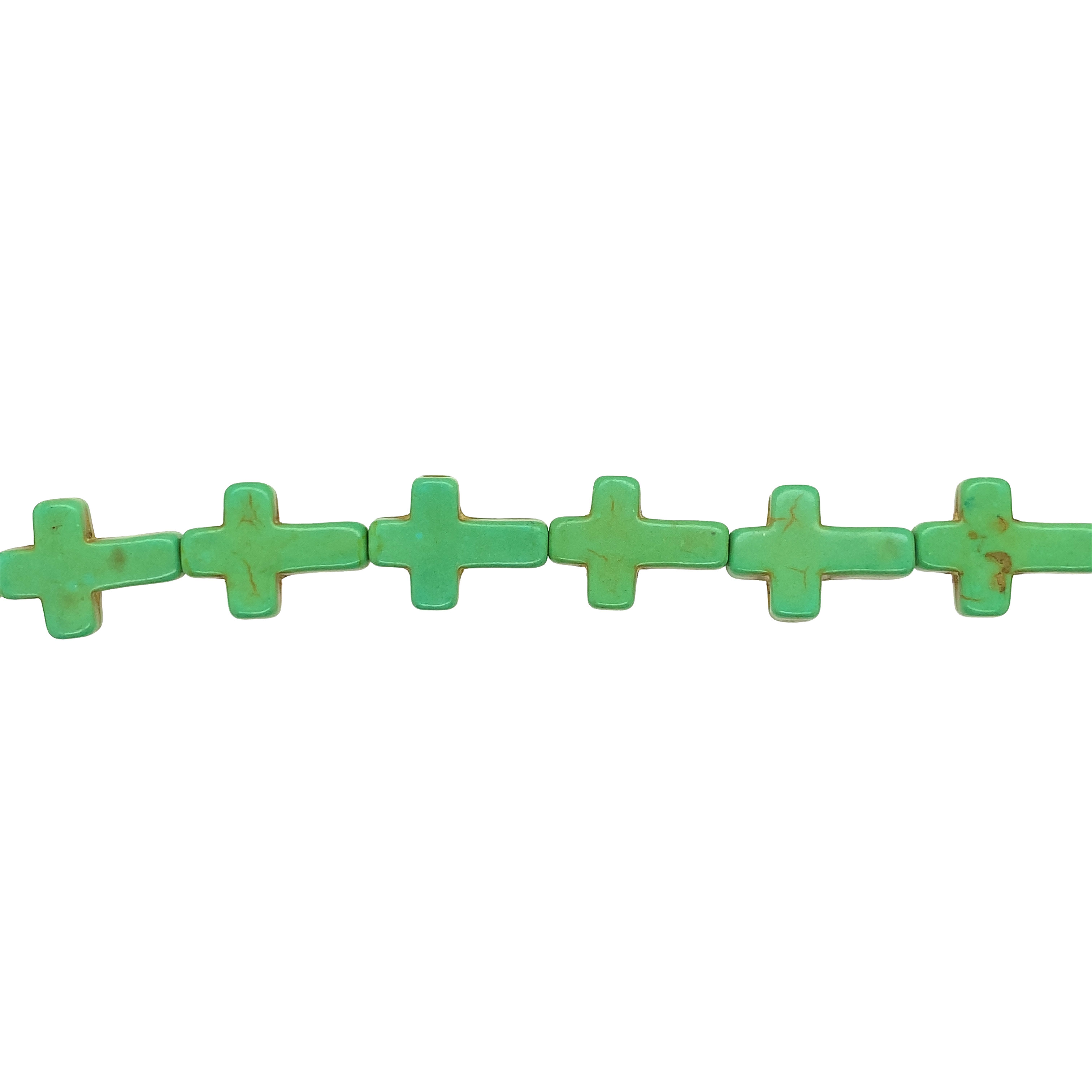 12x16mm Green Magnesite Cross
