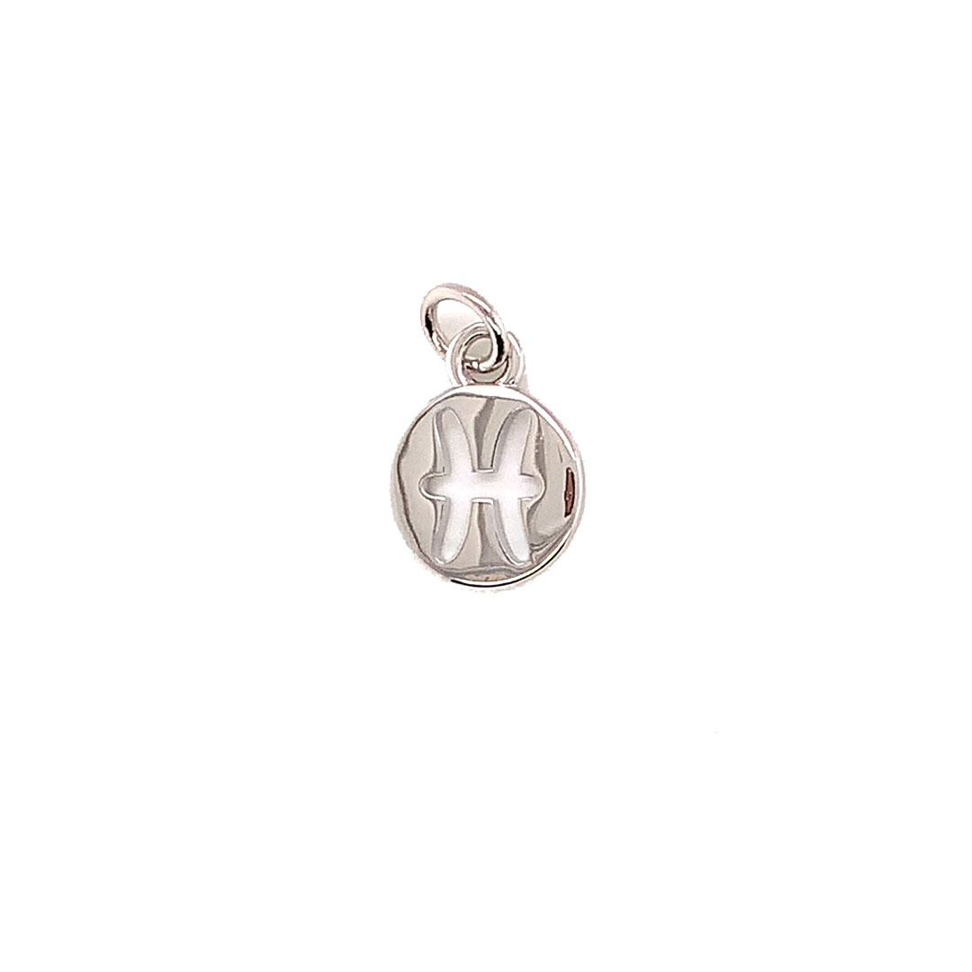 Pisces Zodiac Charm - Silver Plated
