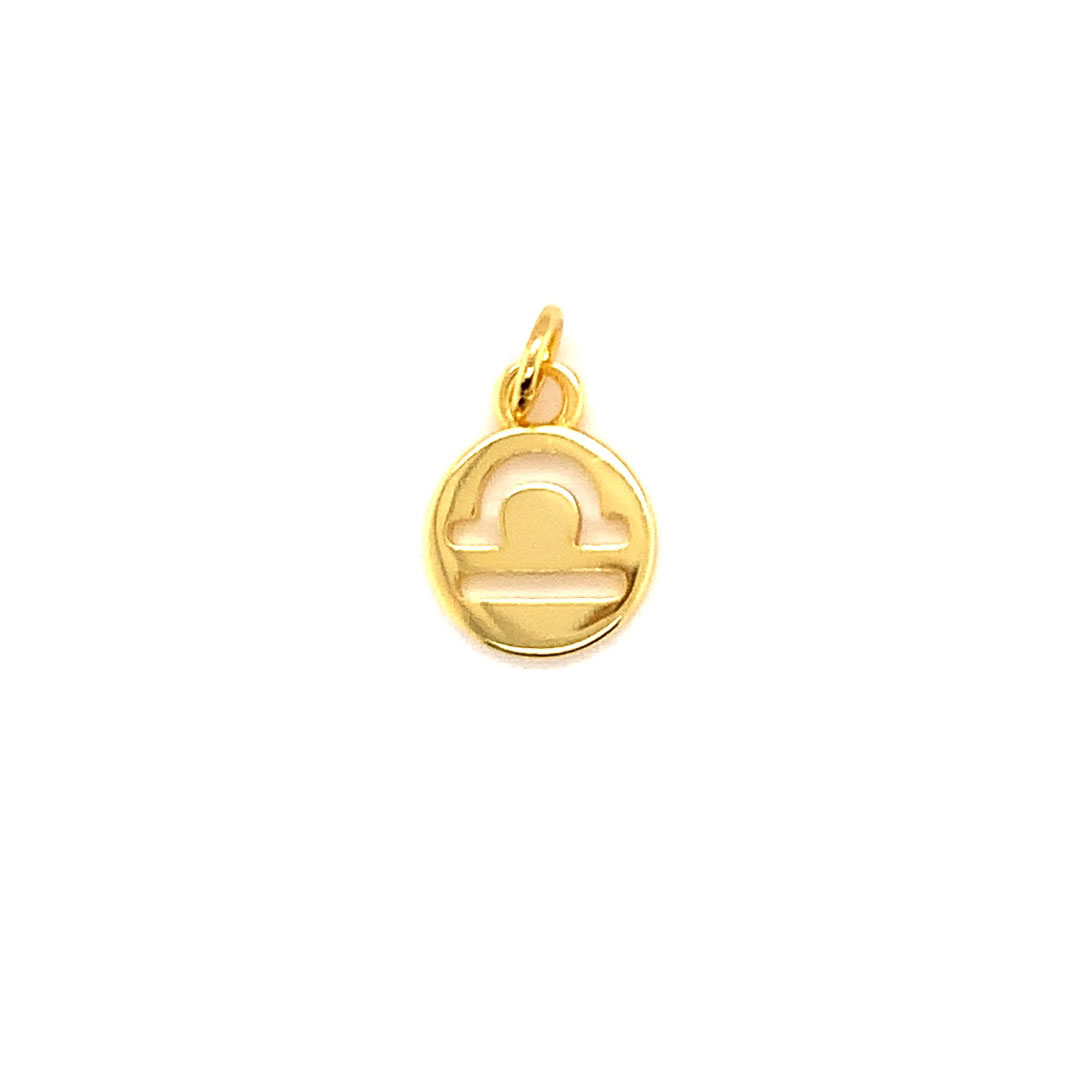 Libra Zodiac Charm - Gold Plated
