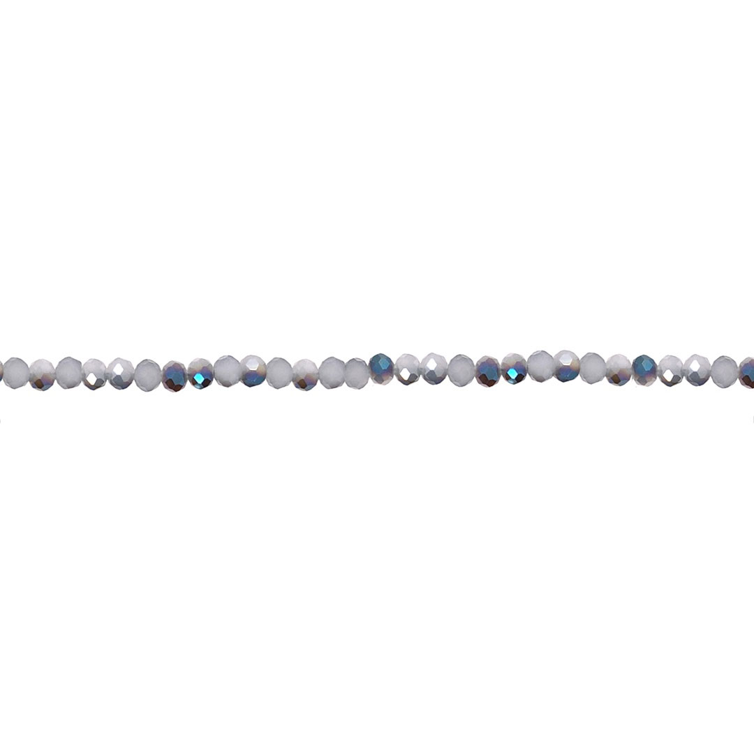 3x4mm Blue Melody Crystal - Rondelle