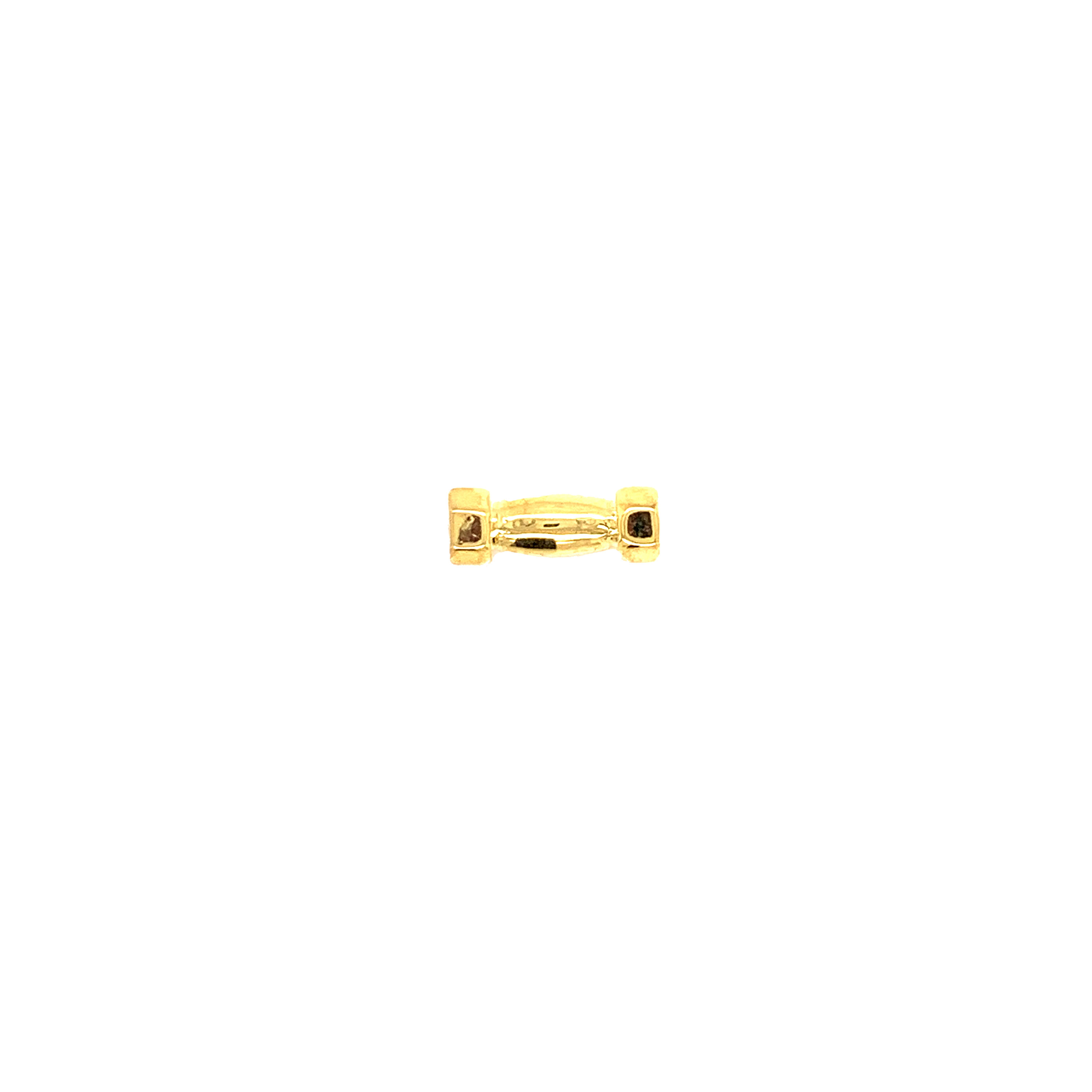 Dumbbell Weight Bead - Gold Plated