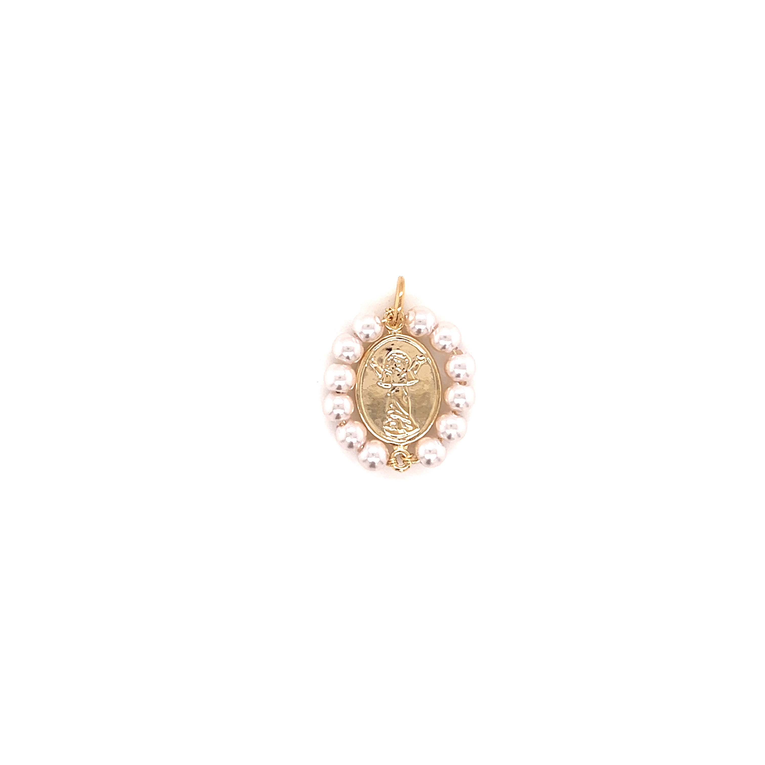 Divine Child Pearl Charm - Gold Filled