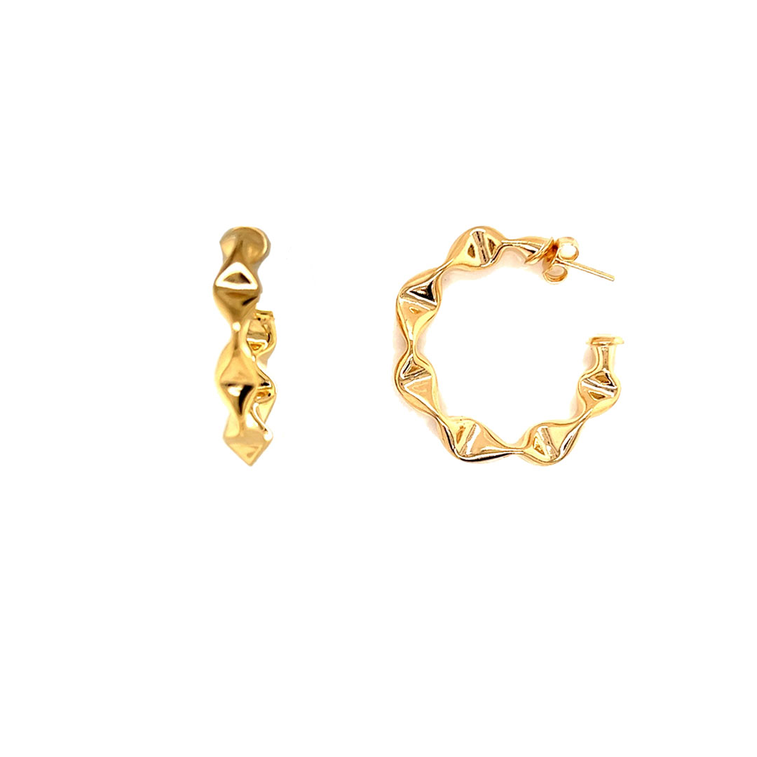 6mm x 31mm Hoops - Gold Filled