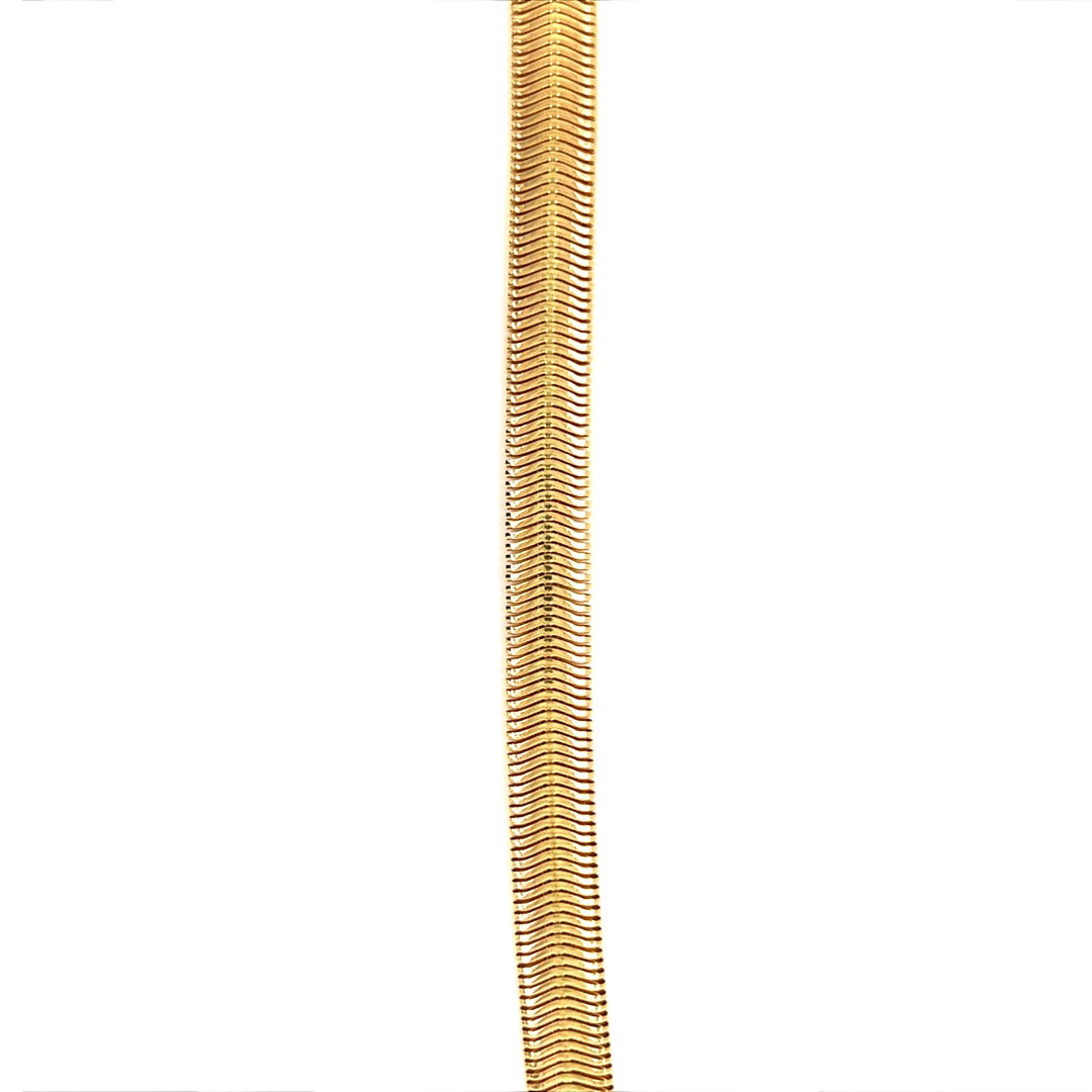 16" 10mm Magic Herringbone Chain - Gold Filled