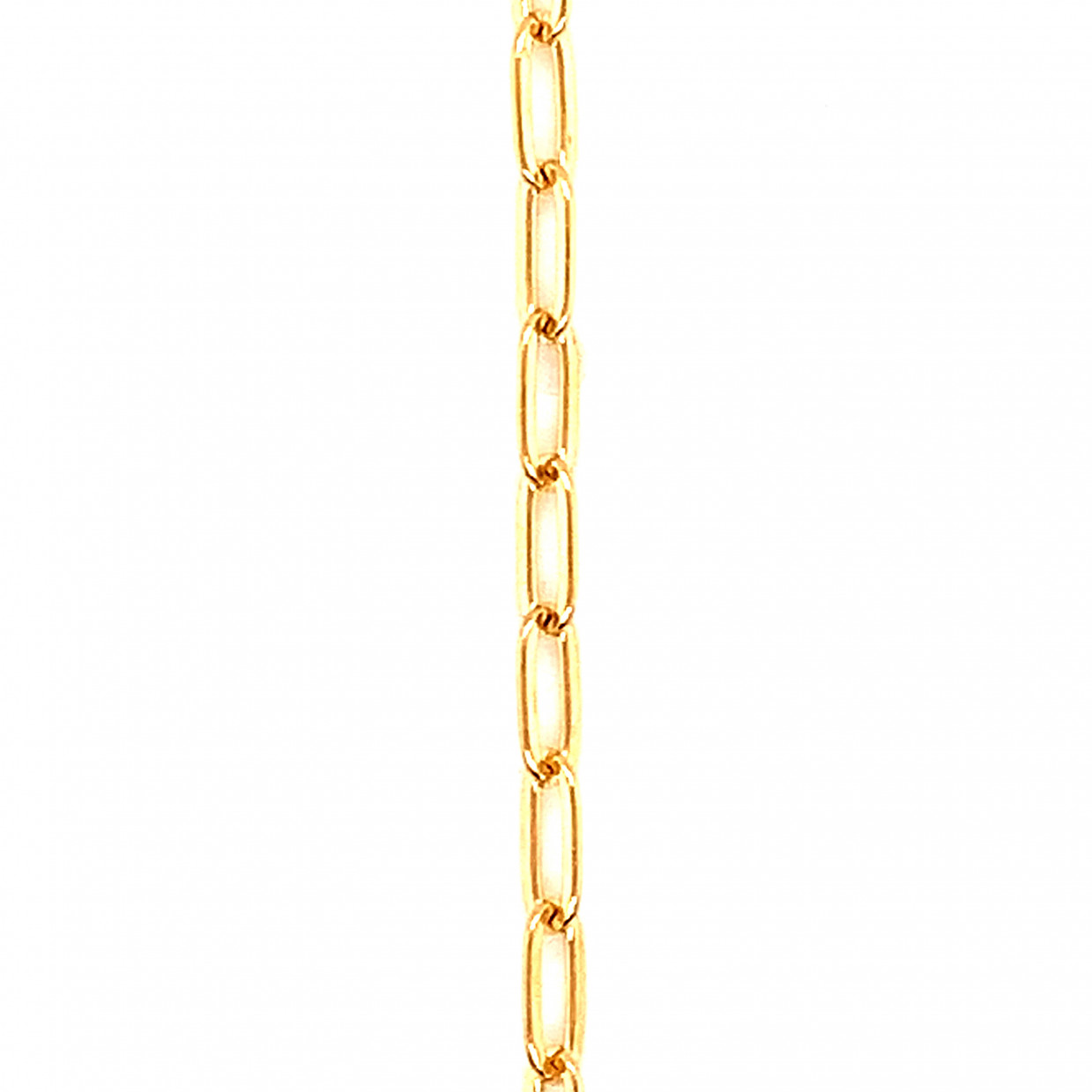 16" 2mm Flat Rectangle Chain - Gold Filled