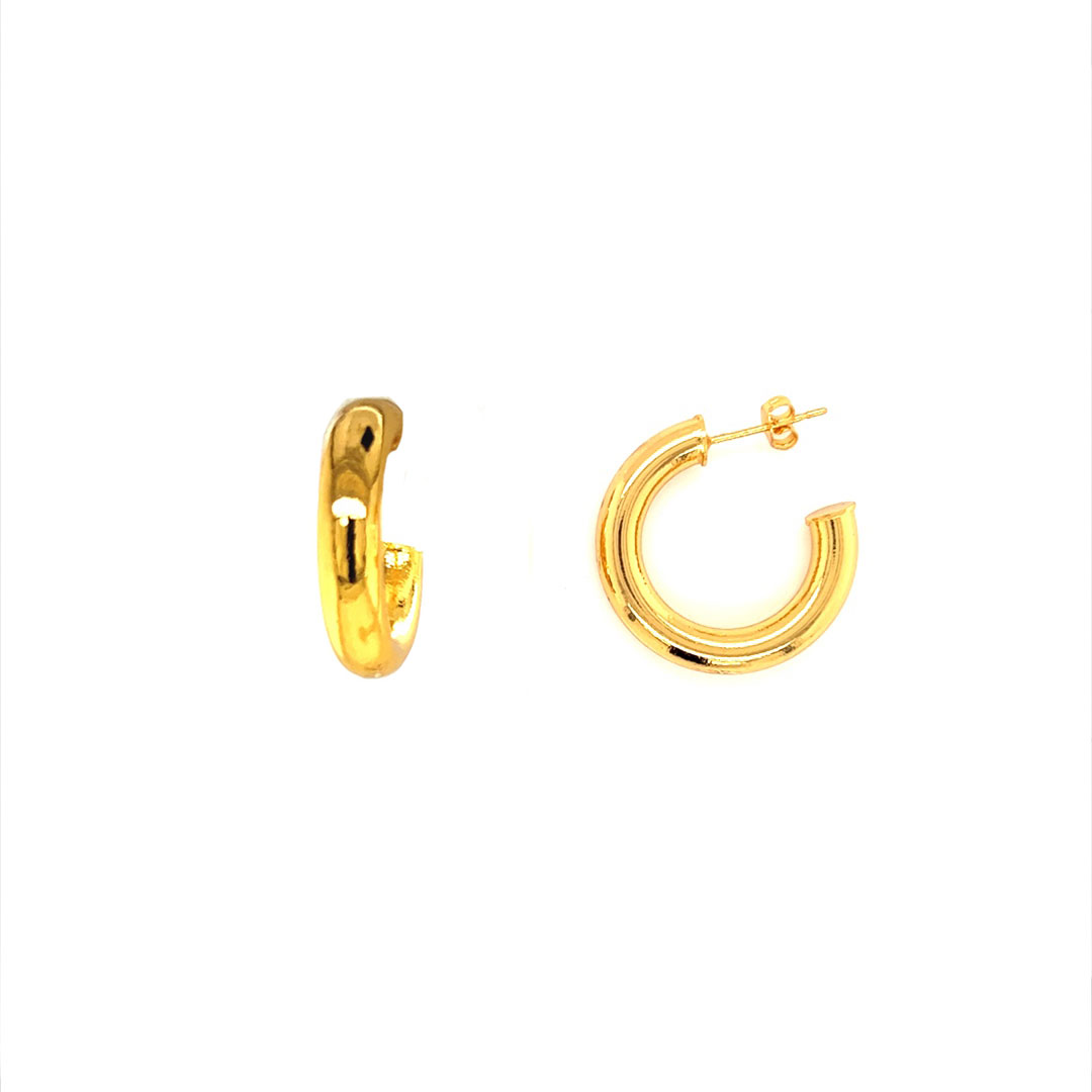 6mm x 26mm Hoops - Gold Filled