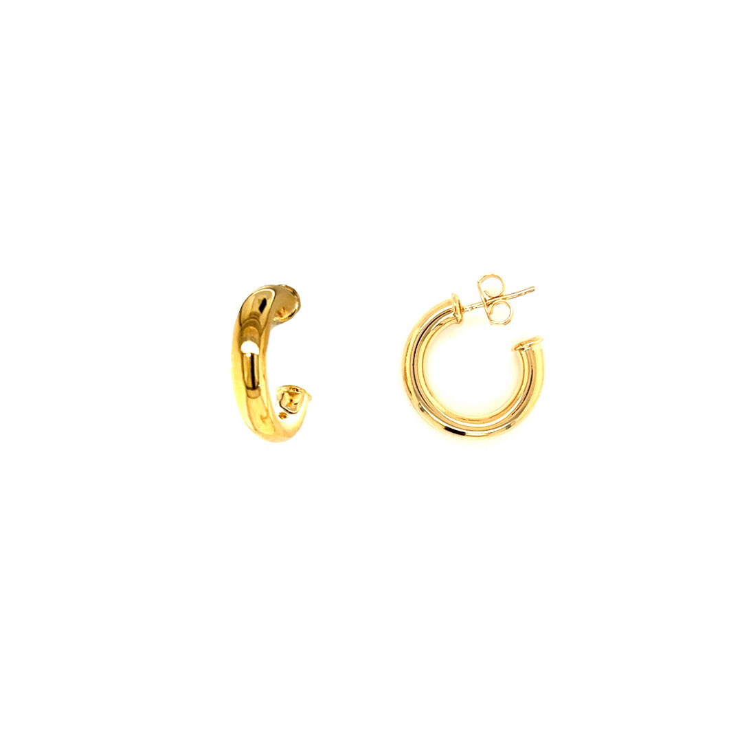 5mm x 20mm Hoops - Gold Filled