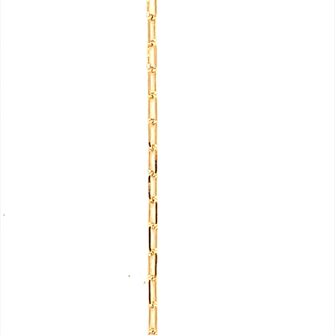 18" 1.5mm Rectangle Link Chain - Gold Filled