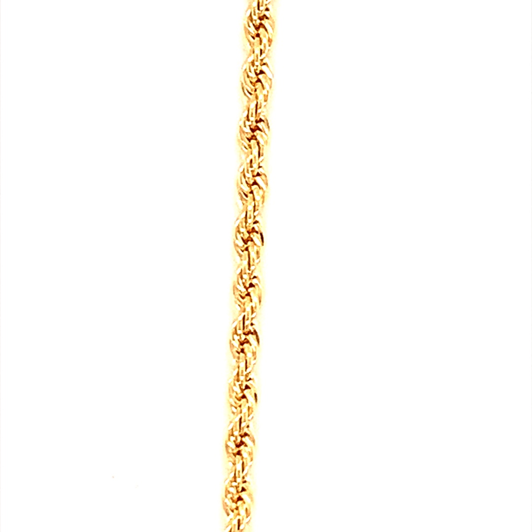26" 2mm Rope Chain - Gold Filled
