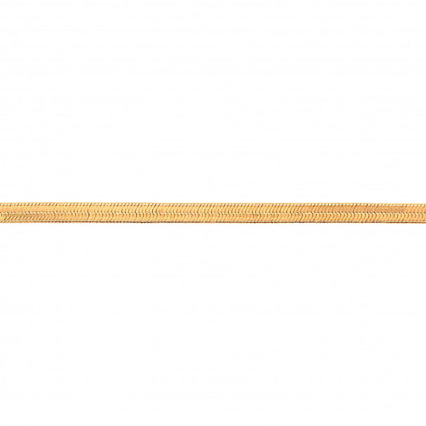 3mm Herringbone Bracelet - Gold Filled - 6"