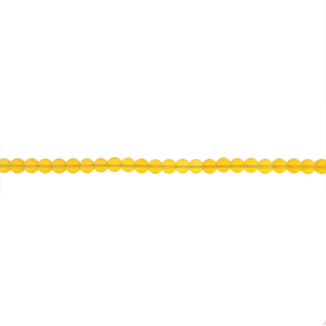 4mm Orange Glass - Round