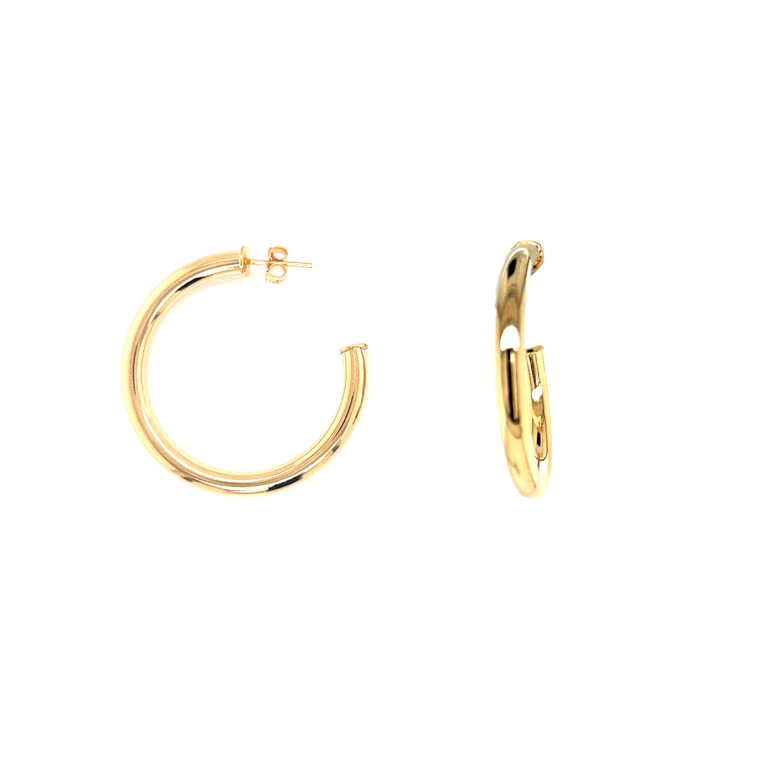 4.5mm x 40mm Hoops - Gold Filled