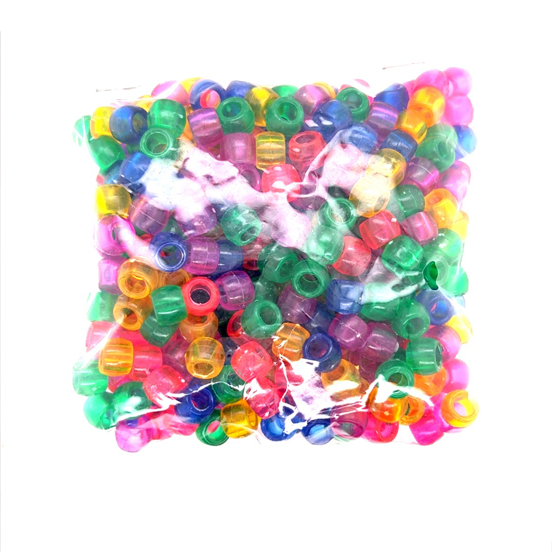 8mm Multicolor Acrylic Pony Beads