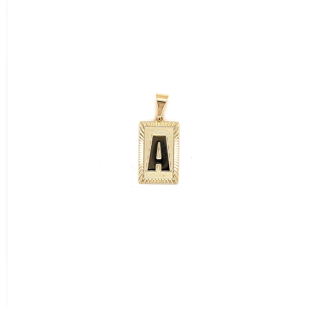 "A" Initial Pendant - Gold Filled