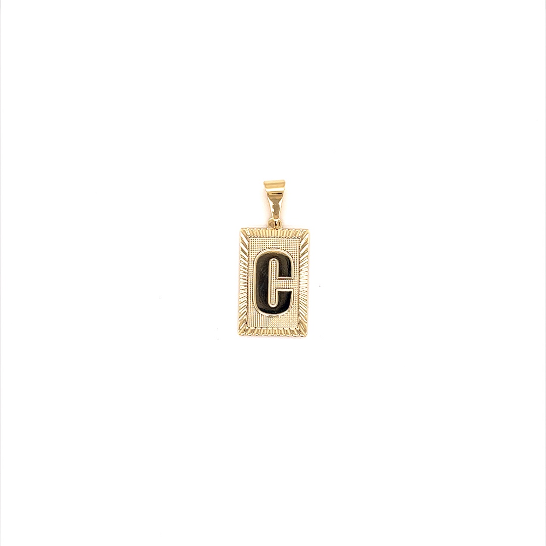 "C" Initial Pendant - Gold Filled