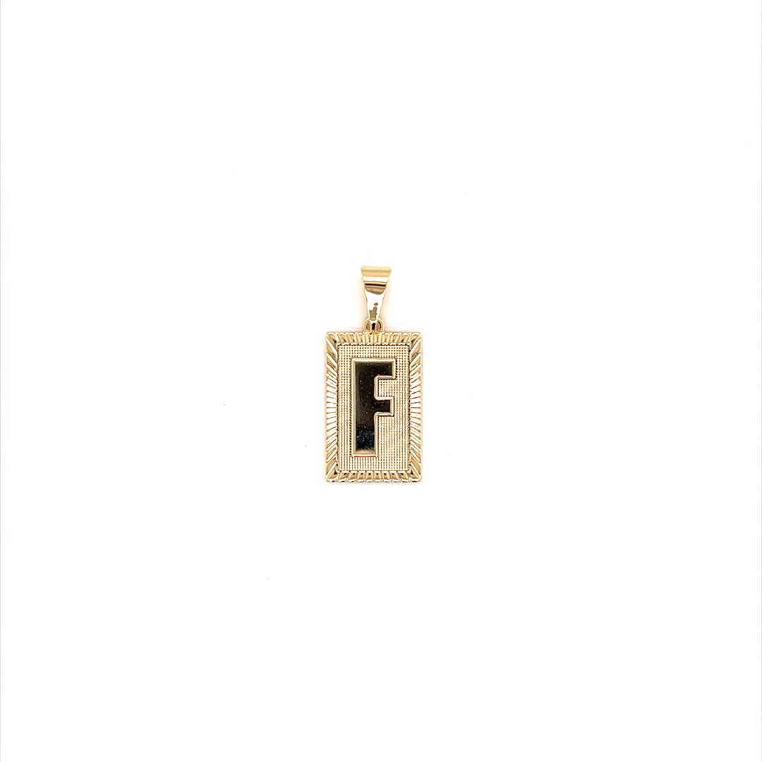 "F" Initial Pendant - Gold Filled