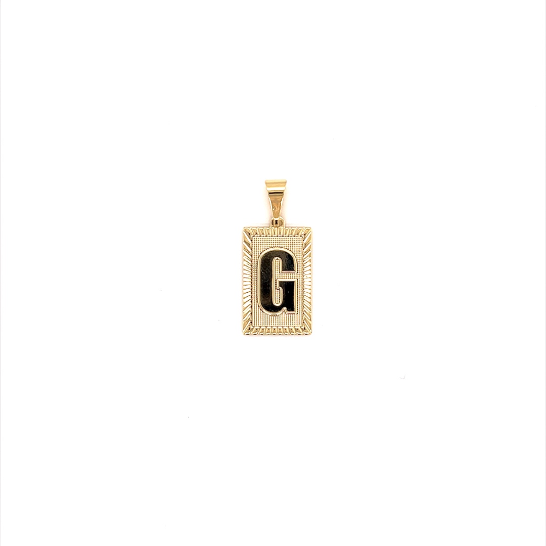 "G" Initial Pendant - Gold Filled