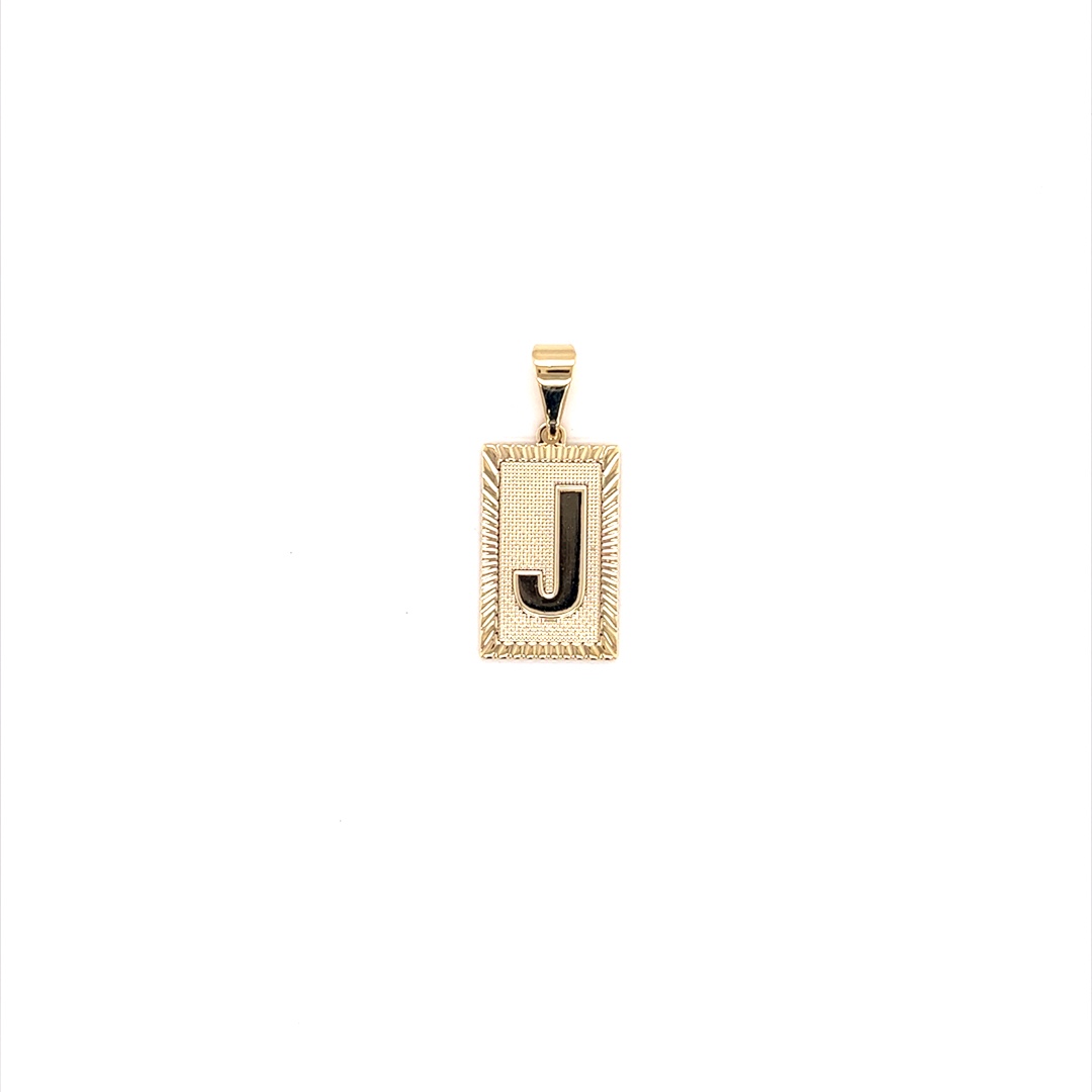 "J" Initial Pendant - Gold Filled