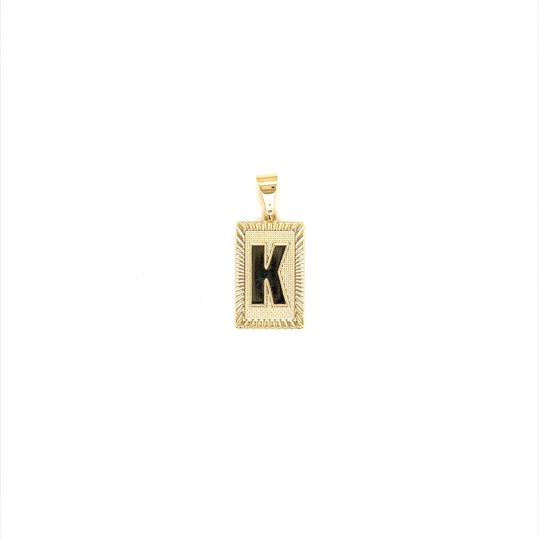 "K" Initial Pendant - Gold Filled