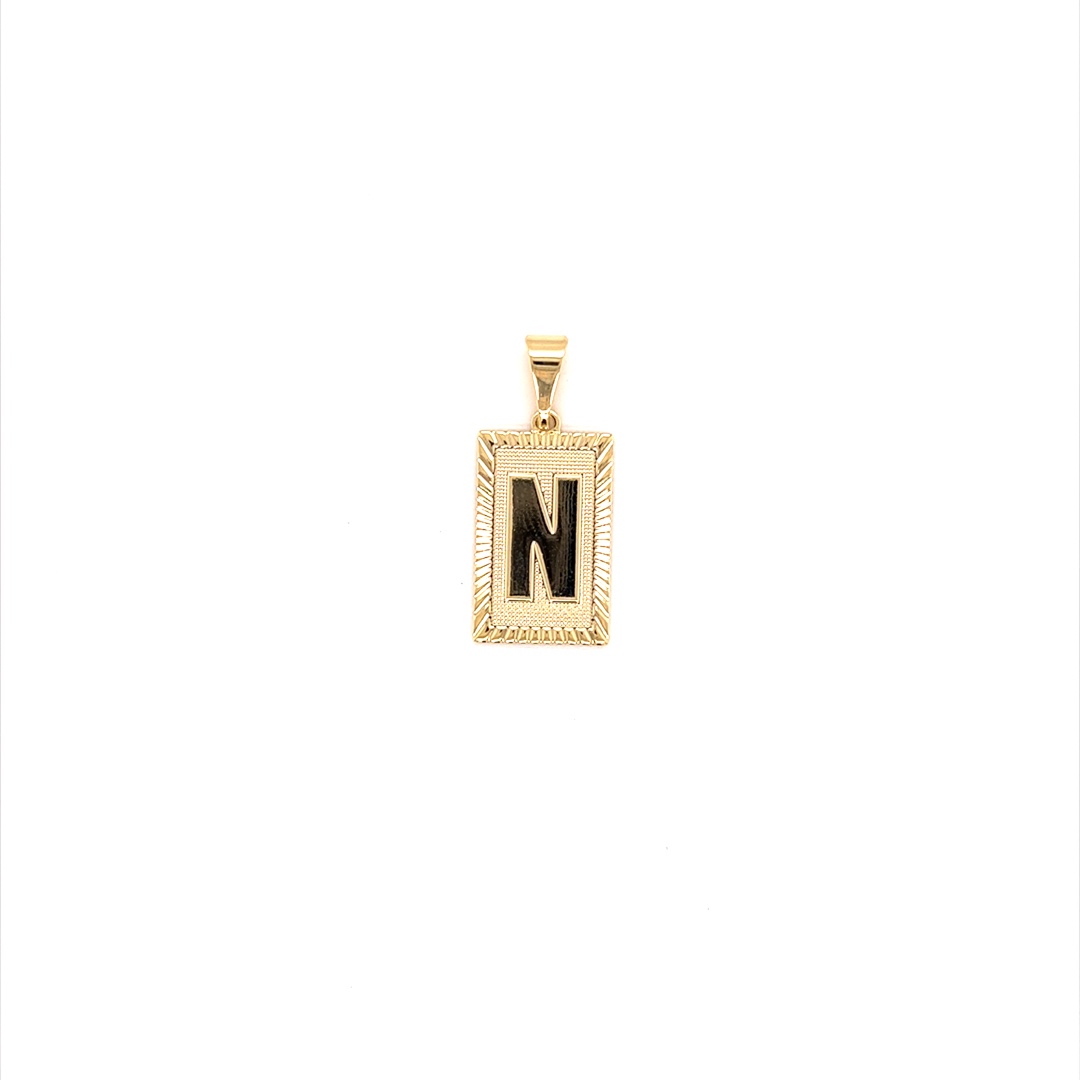 "N" Initial Pendant - Gold Filled