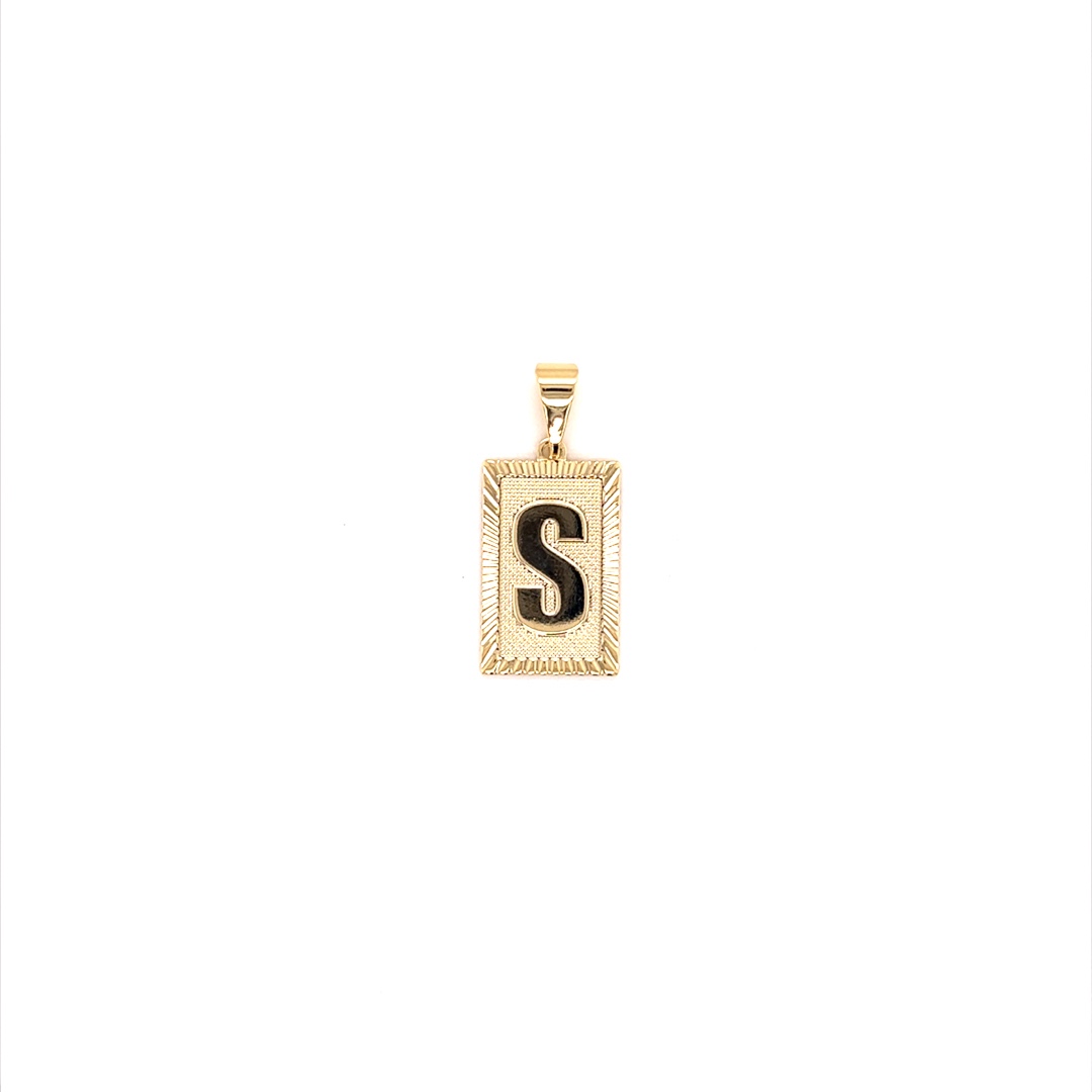 "S" Initial Pendant - Gold Filled