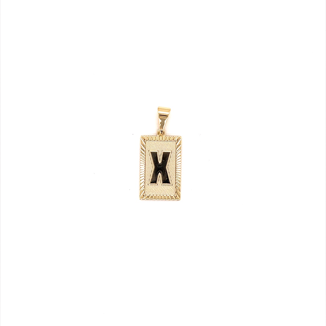 "X" Initial Pendant - Gold Filled
