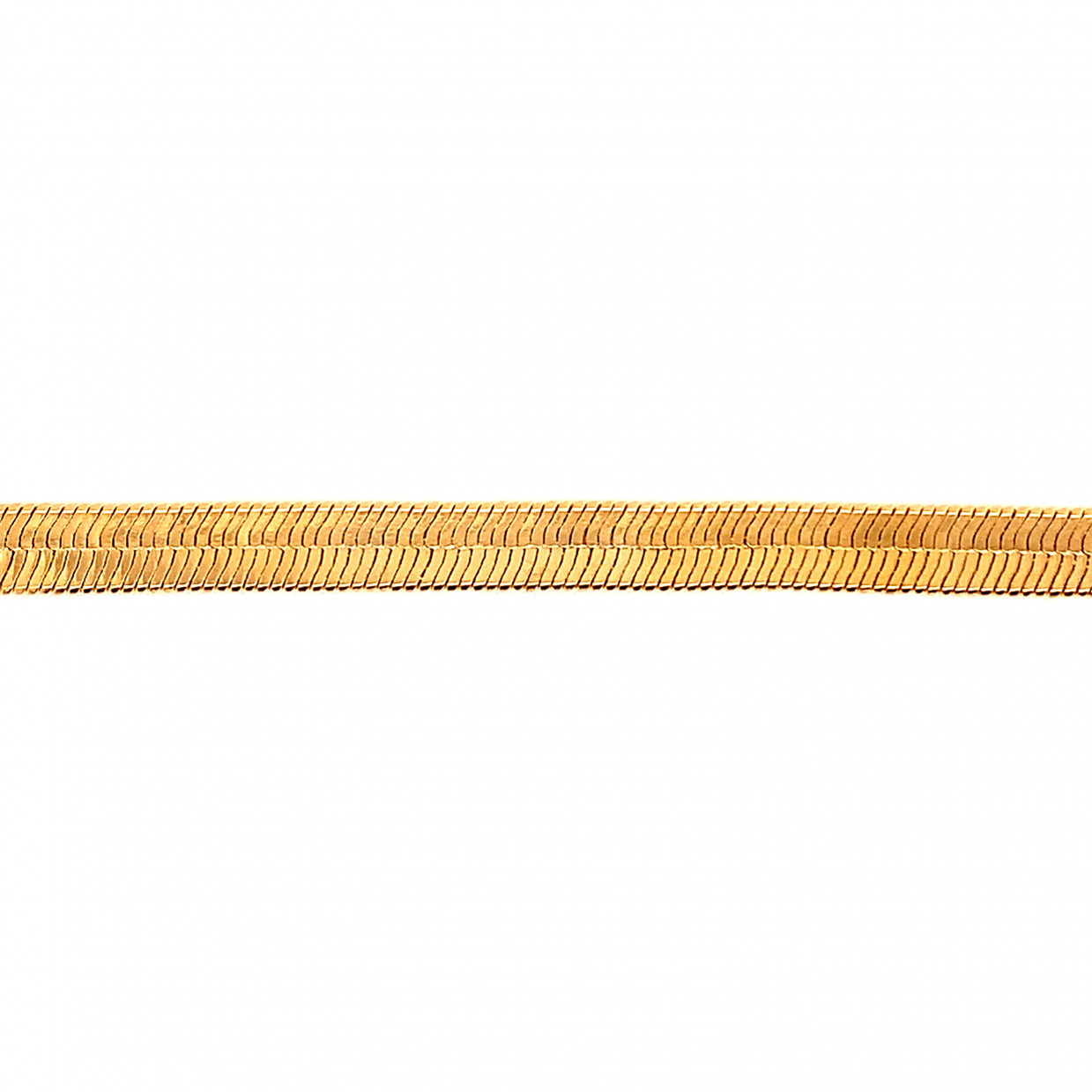 5mm Herringbone Bracelet-6.5"- Gold Filled