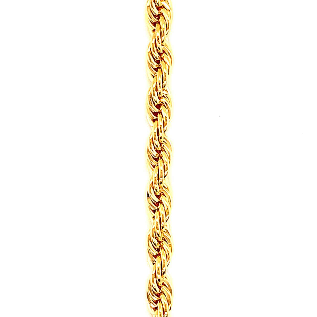 30" 4mm Rope Chain - Gold Filled
