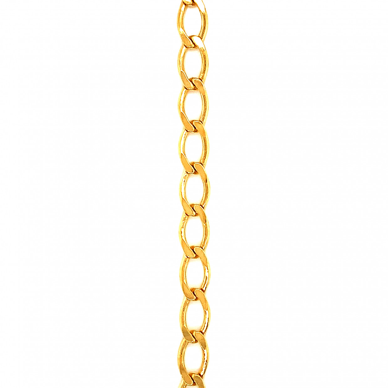14" 5mm Curb Link Chain - Gold Filled