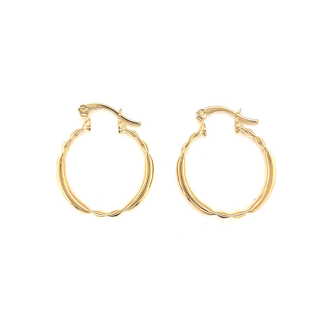 24mm gold deals hoop earrings