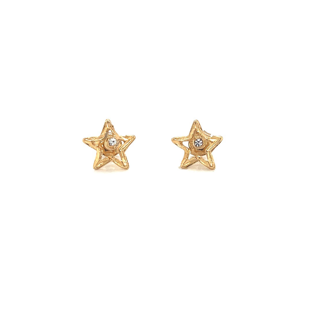 CZ Star Studs - Gold Filled