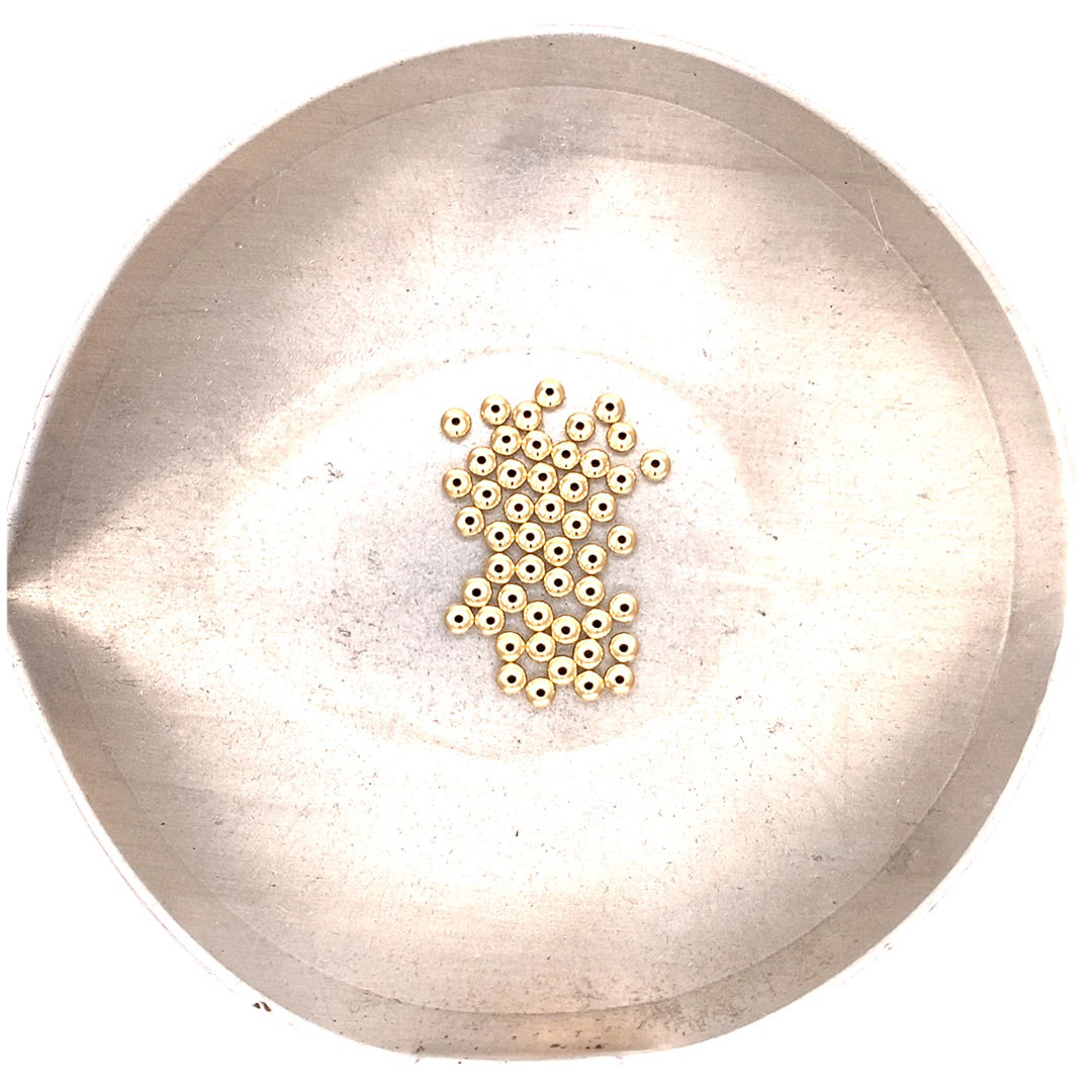 3.6x2.0mm Saucer Bead Hole Size 0.60mm - 14K Gold Filled - Pack of 50