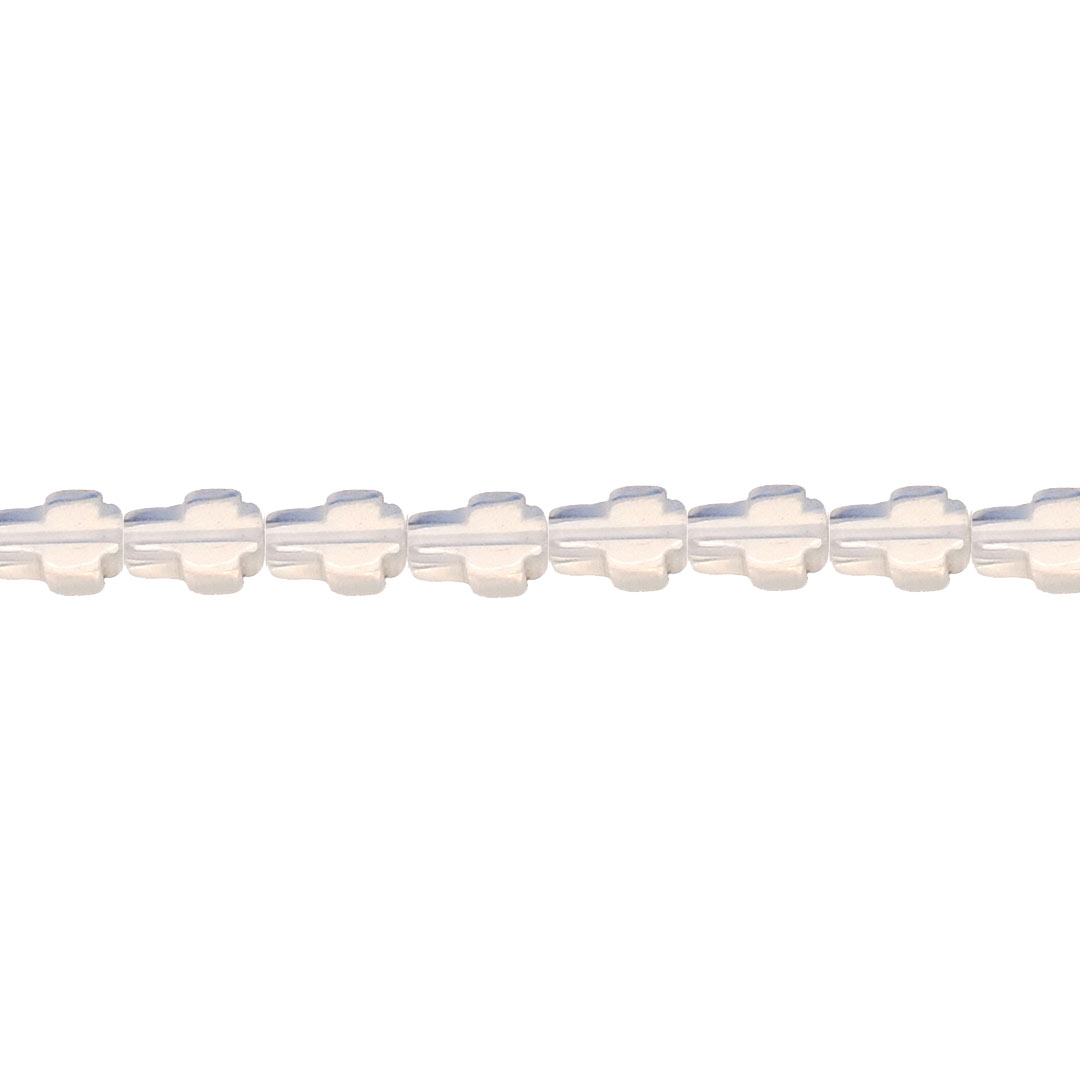 8mm x 10mm Sea Opal Cross Beads