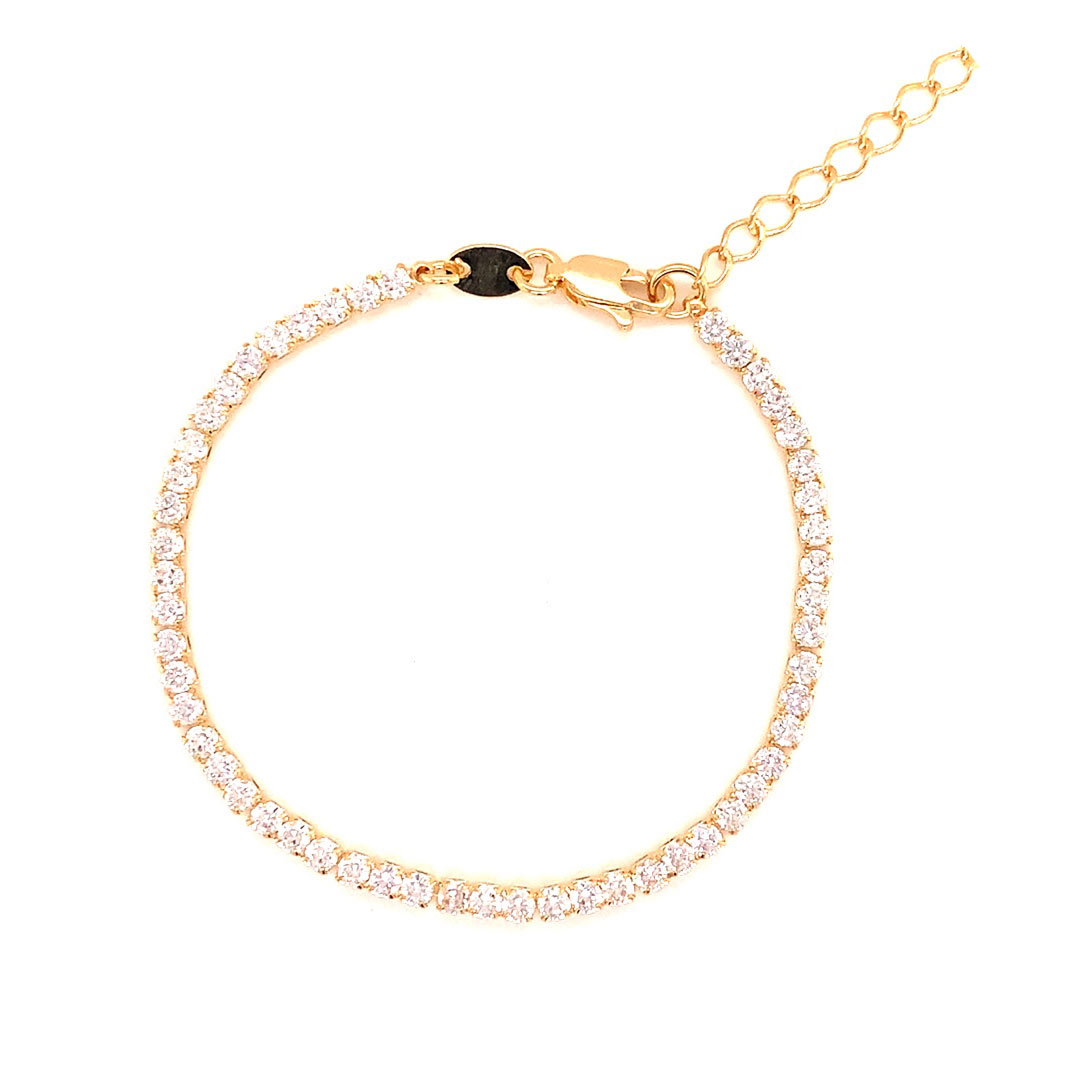 Tennis Bracelet - 6.5" + 1" Extension - Gold Filled