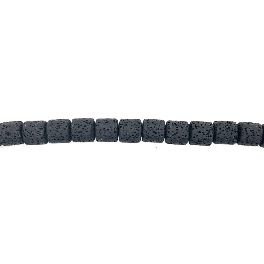 10x10mm Black Lava - Tubes
