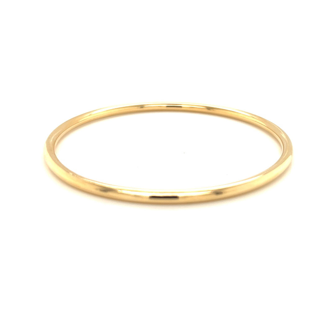 3mm Round Edge Bangle 2.75" - Gold Filled