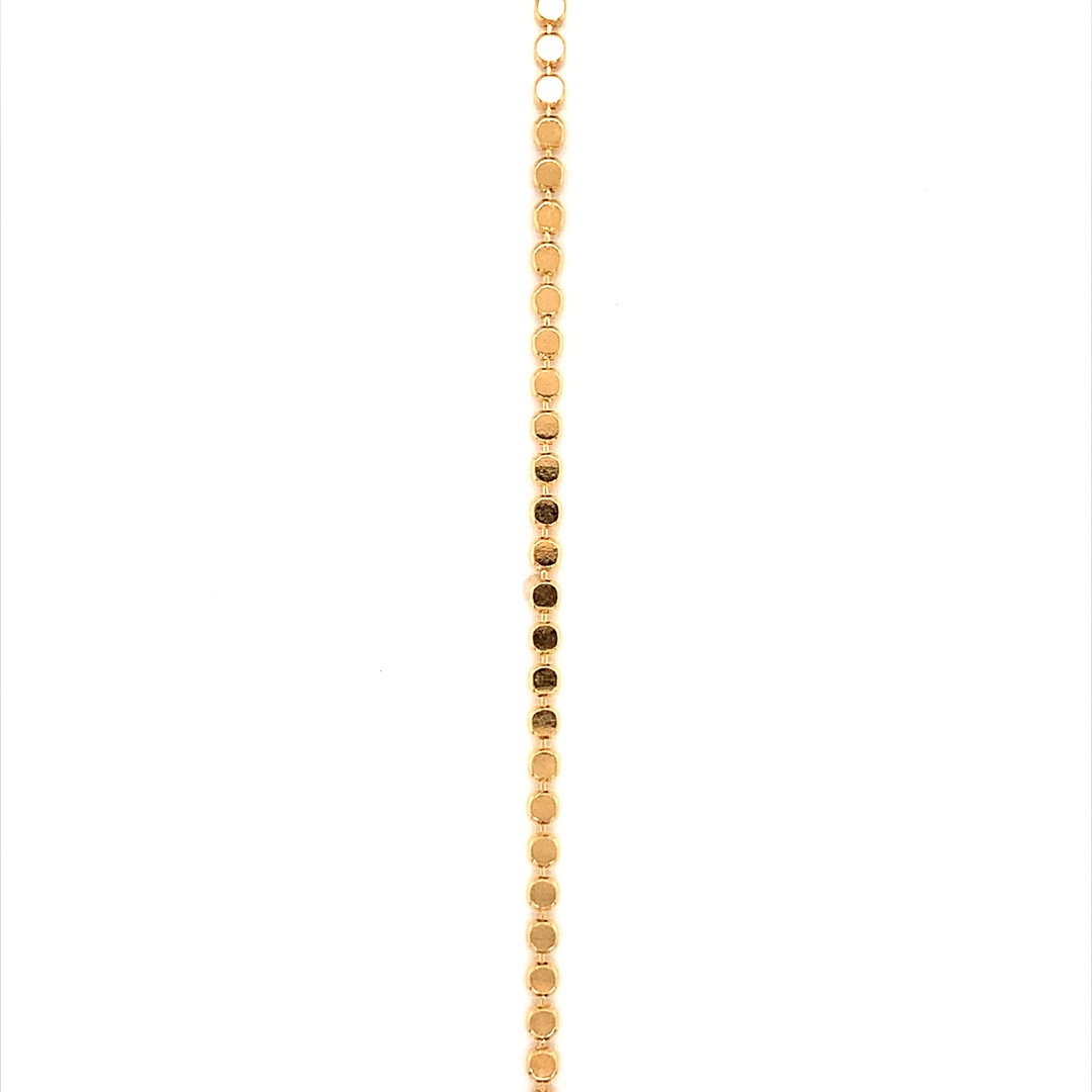 18" 2mm Flat Ball Chain - Gold Filled