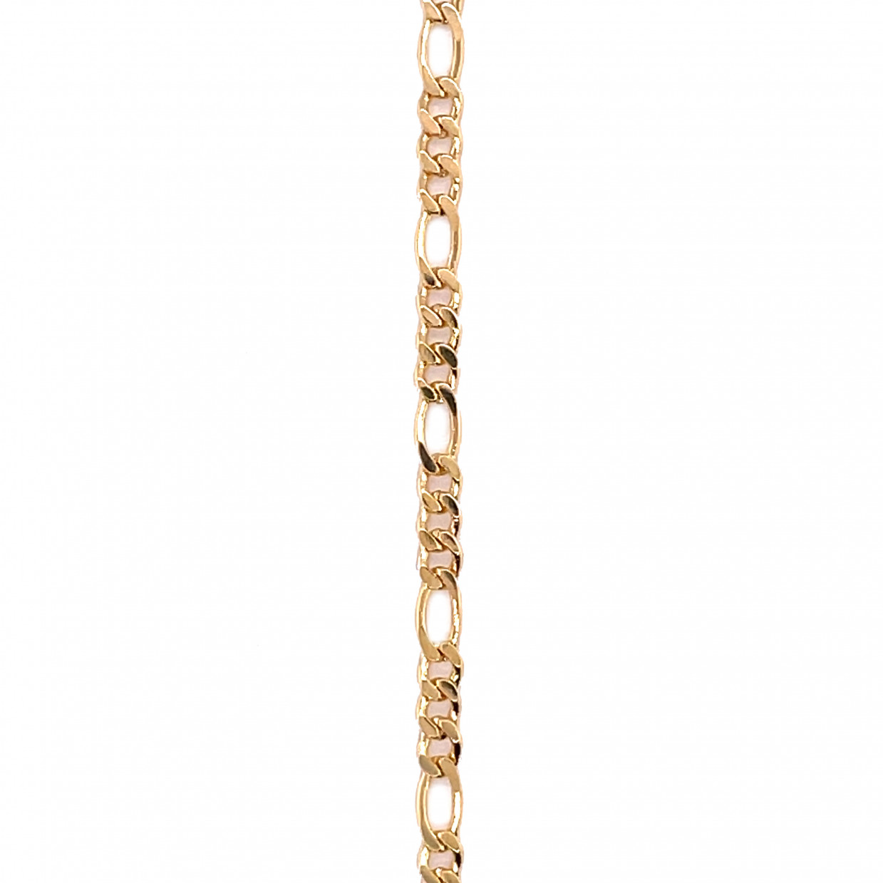 12" 2.5mm Figaro Chain with 2" Extension - Gold Filled
