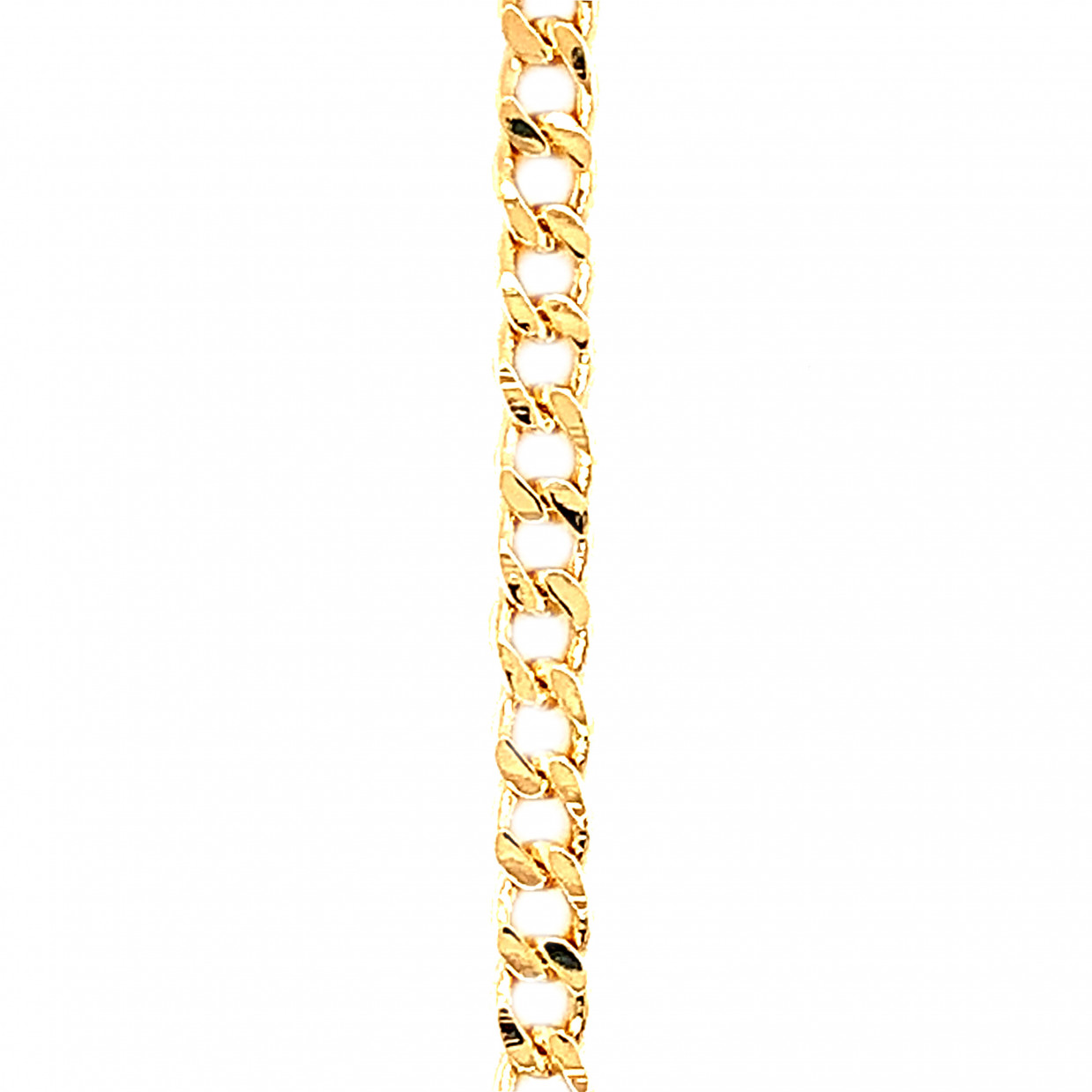 16" 3.5mm Curb Link Chain with 2" Extension - Gold Filled